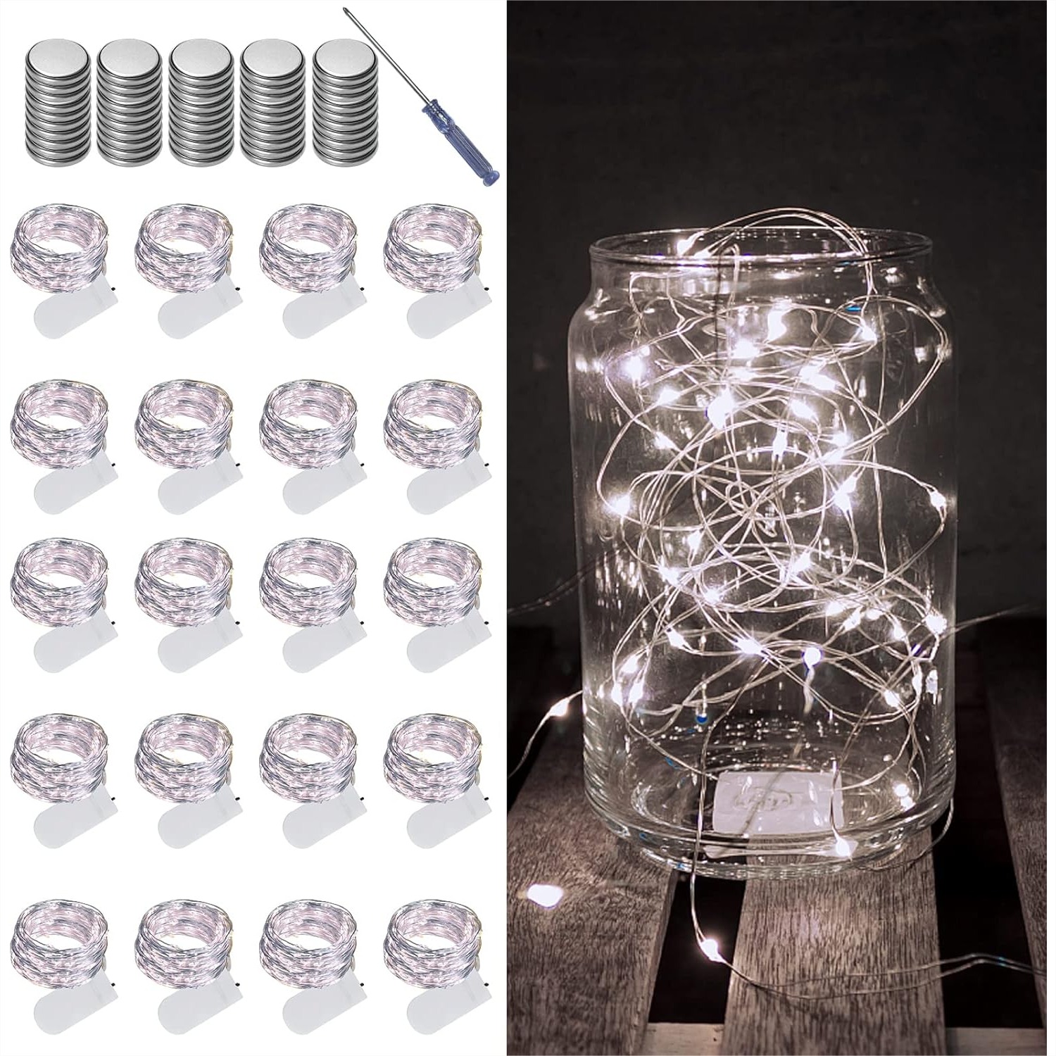 Lighting Decoration For Wedding - 20 Pack Fairy Lights Battery Operated