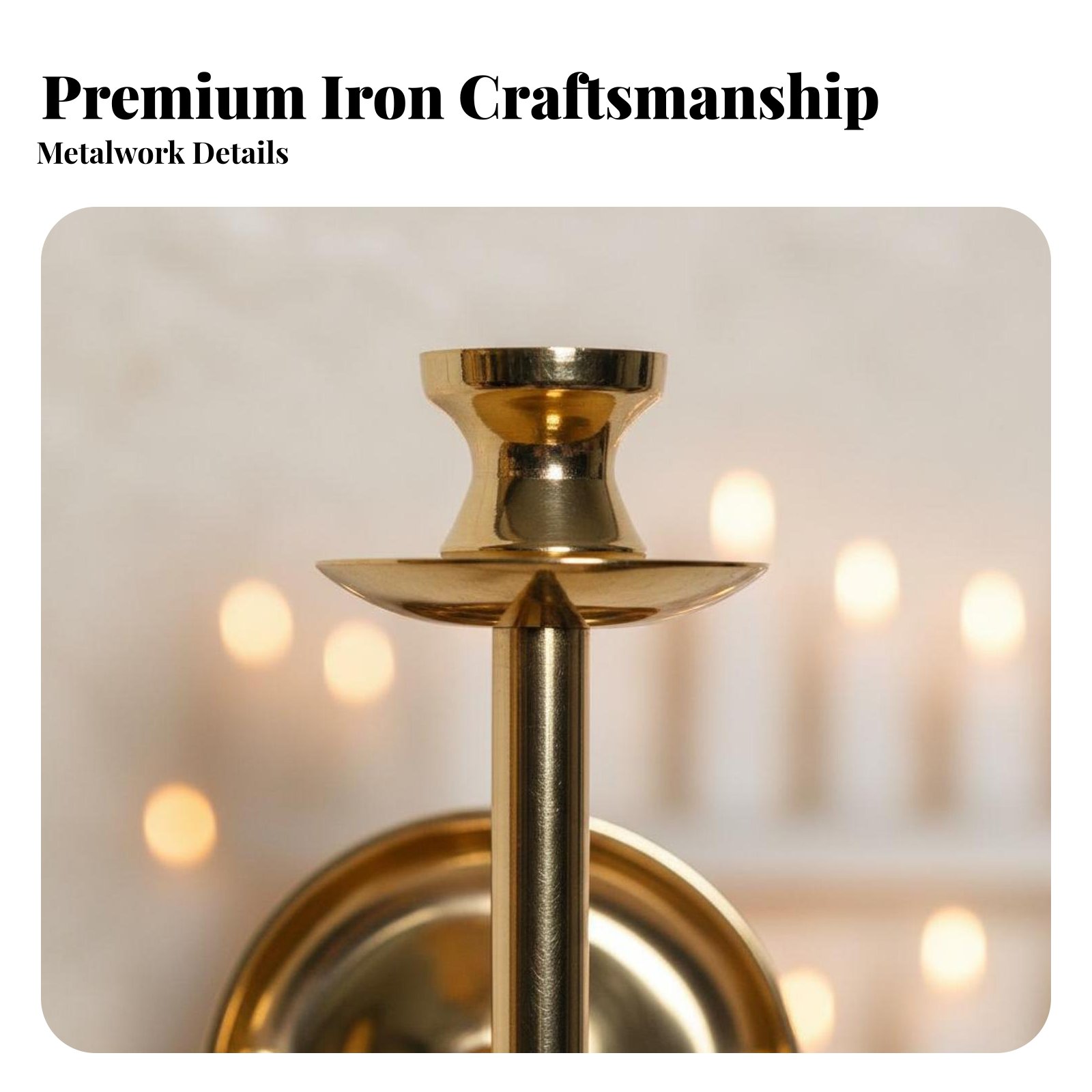 Candle Holder Set - 2 Pieces Wall Mounted Candle Holder