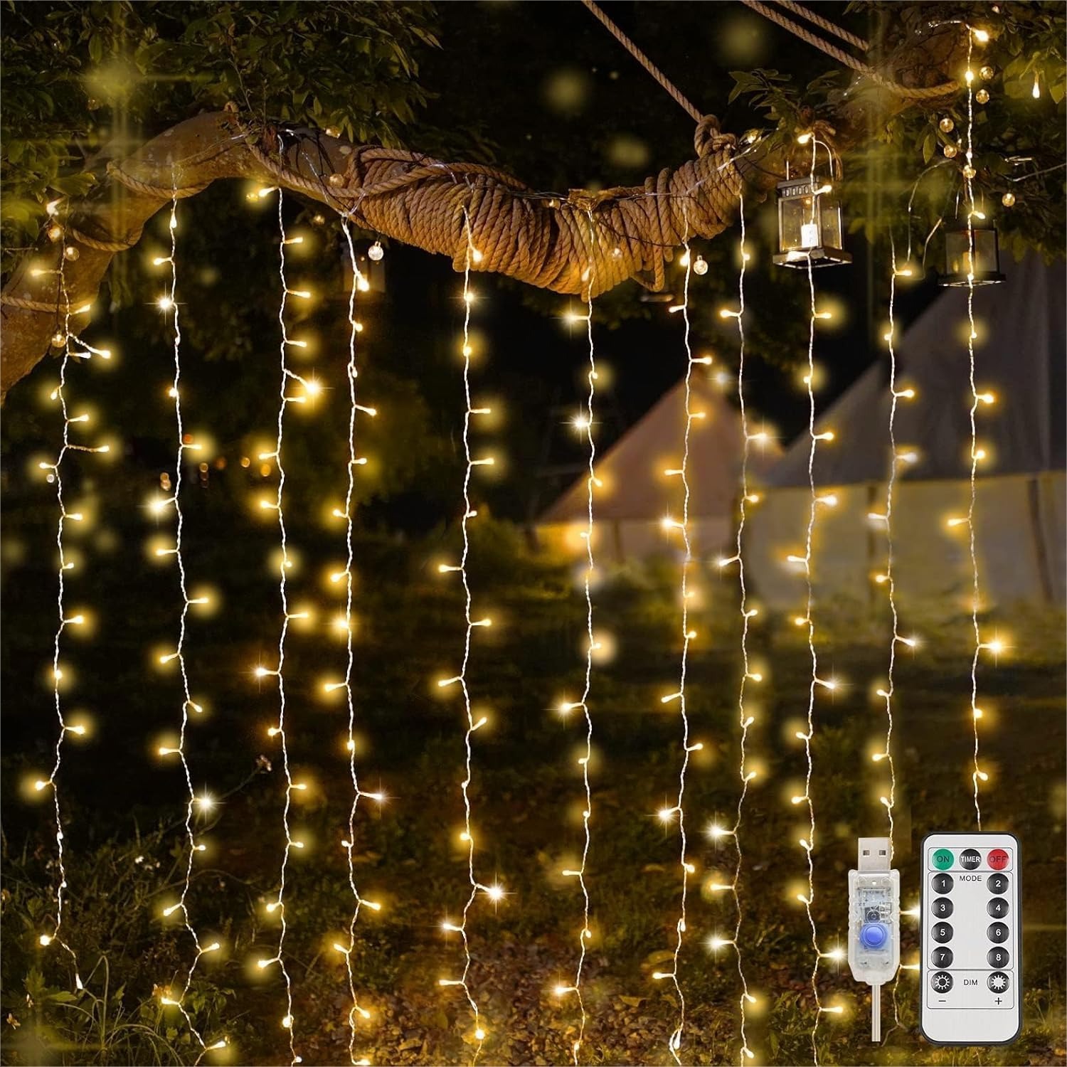 Lighting Decoration For Wedding - Curtain Lights For Bedroom 200 Led
