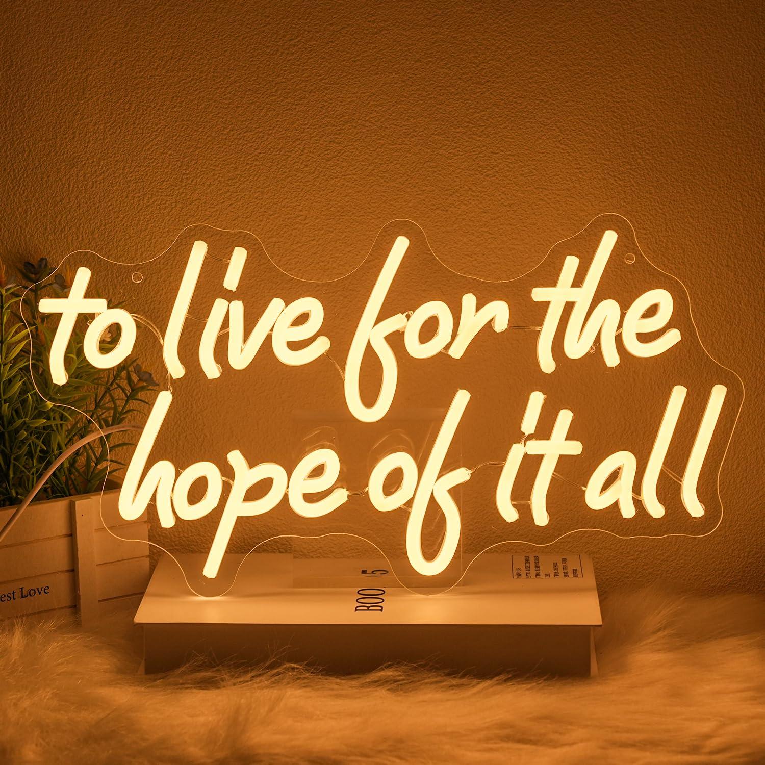 Lighting Decoration In Bedroom - To Live For The Hope Of