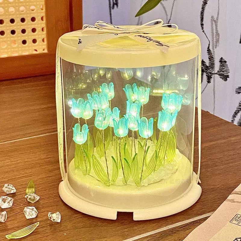 Lighting Decoration In Bedroom - DIY Tulip Lamp Simulation Flower Sea