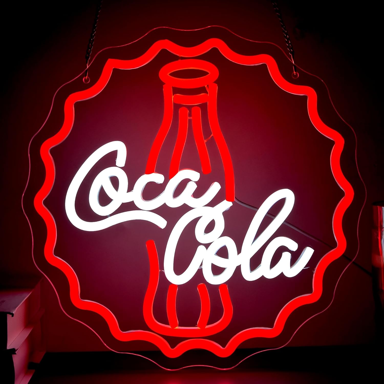 Lighting Decoration In Bedroom - Cola Neon Sign Art Wall Light