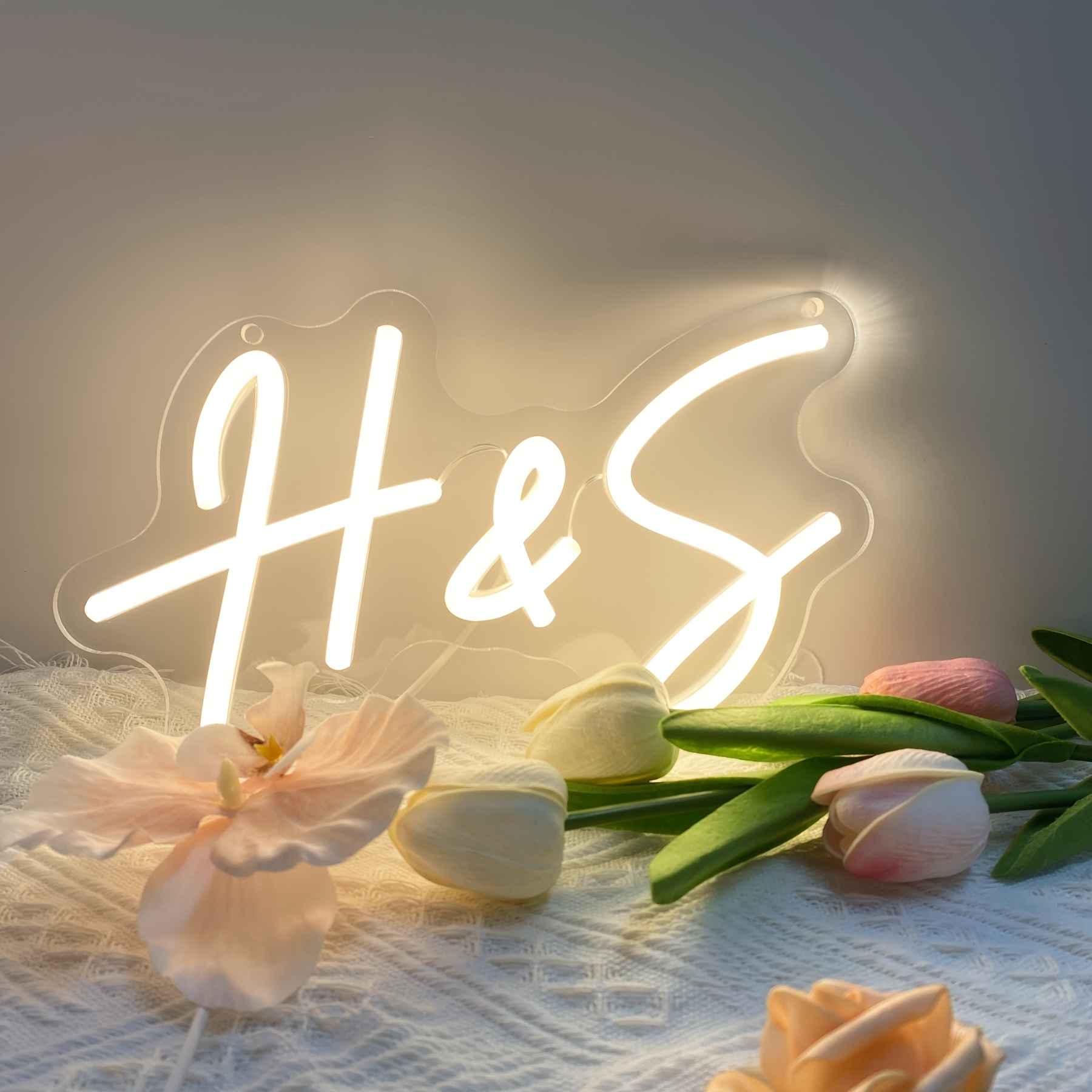Neon Sign Custom Led - Custom Neon Sign with 2 Initials,
