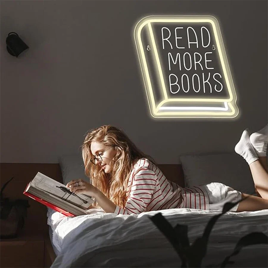 Lighting Decor And More - Read More Books LED Neon Lights,