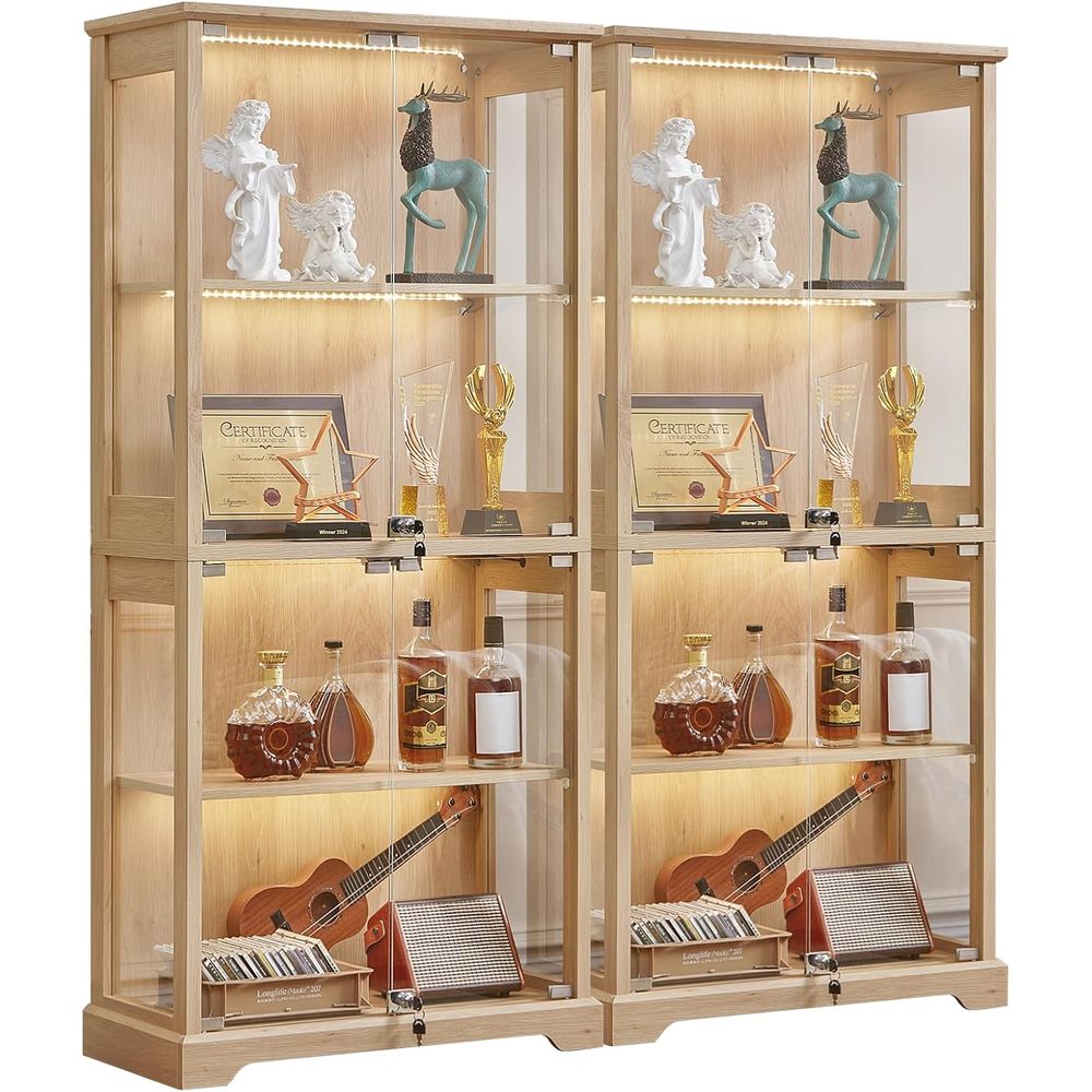 Lighting & Home Decor Studio Photos - Dual Glass Door Display Cabinets with