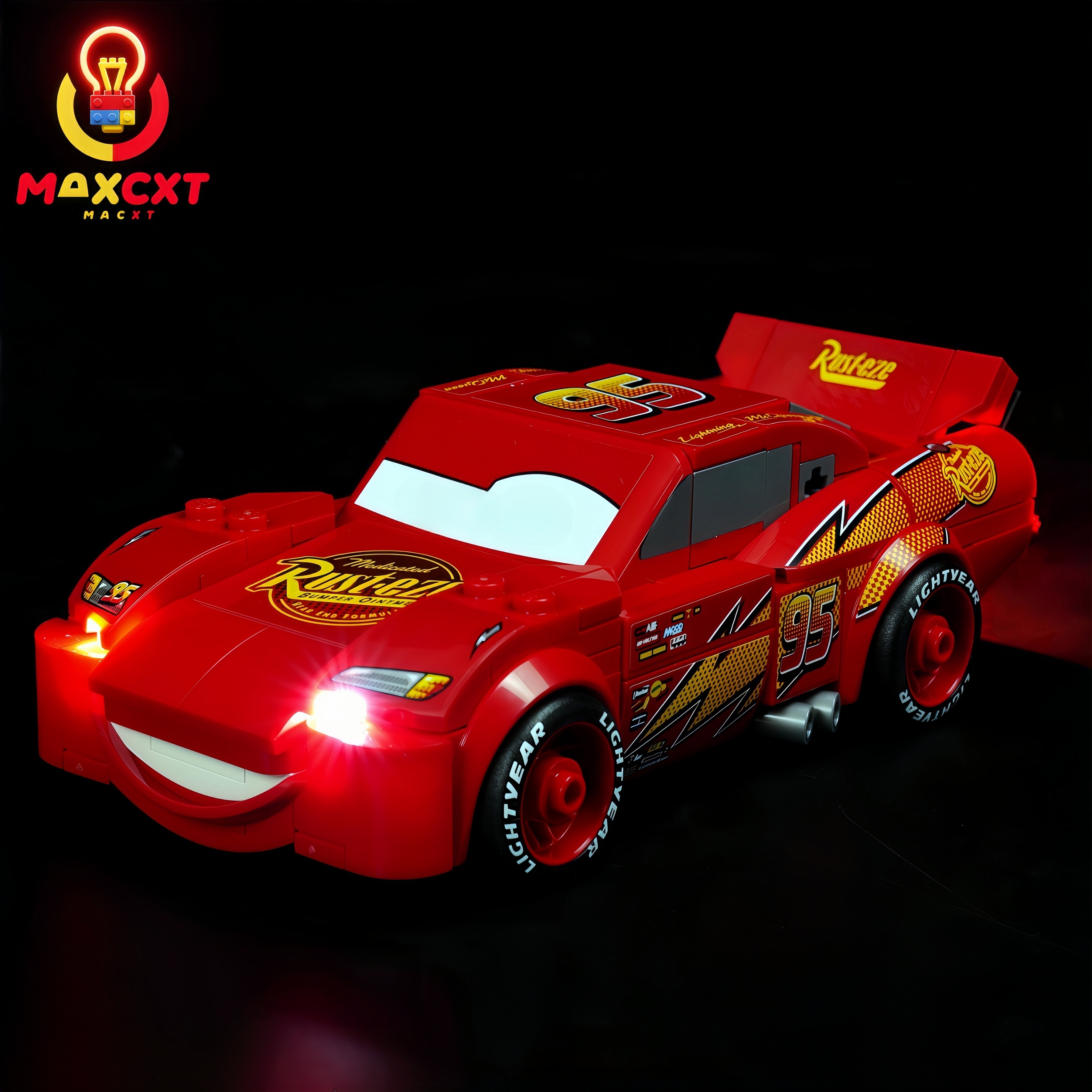 Lighting Mcqueen Decor - MAXCXT LED Light For LEGO 77255