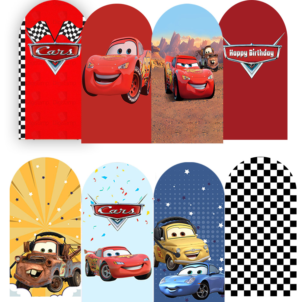 Lighting Mcqueen Decor - Race Car Arch Backdrop Cover Children