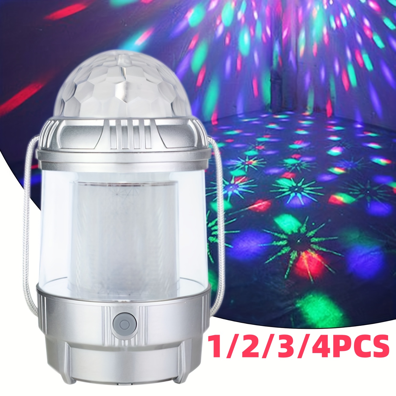 Lighting Decoration Outdoor - 1-4PCS LEDCamping Lantern Rechargeable,1500mAh PowerBank,3Light Modes
