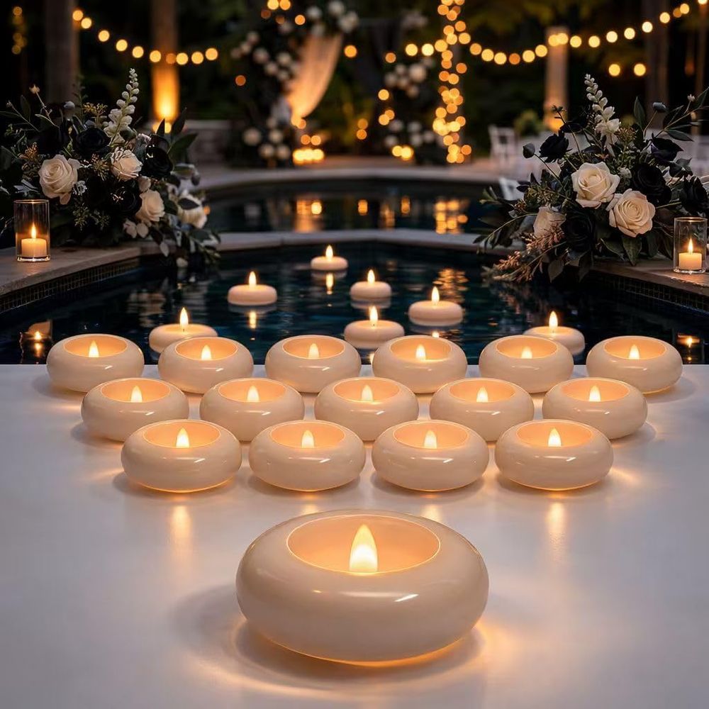 Decor Lighting Pack - 24 Pack Waterproof LED Floating Tea
