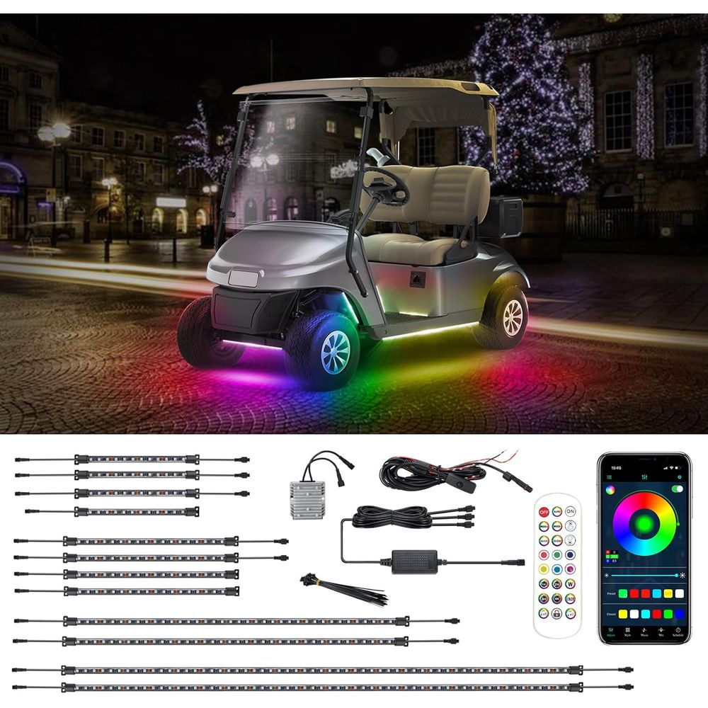 Led Lighting Decor - Gol Cart LED Strip Lights, Underglow