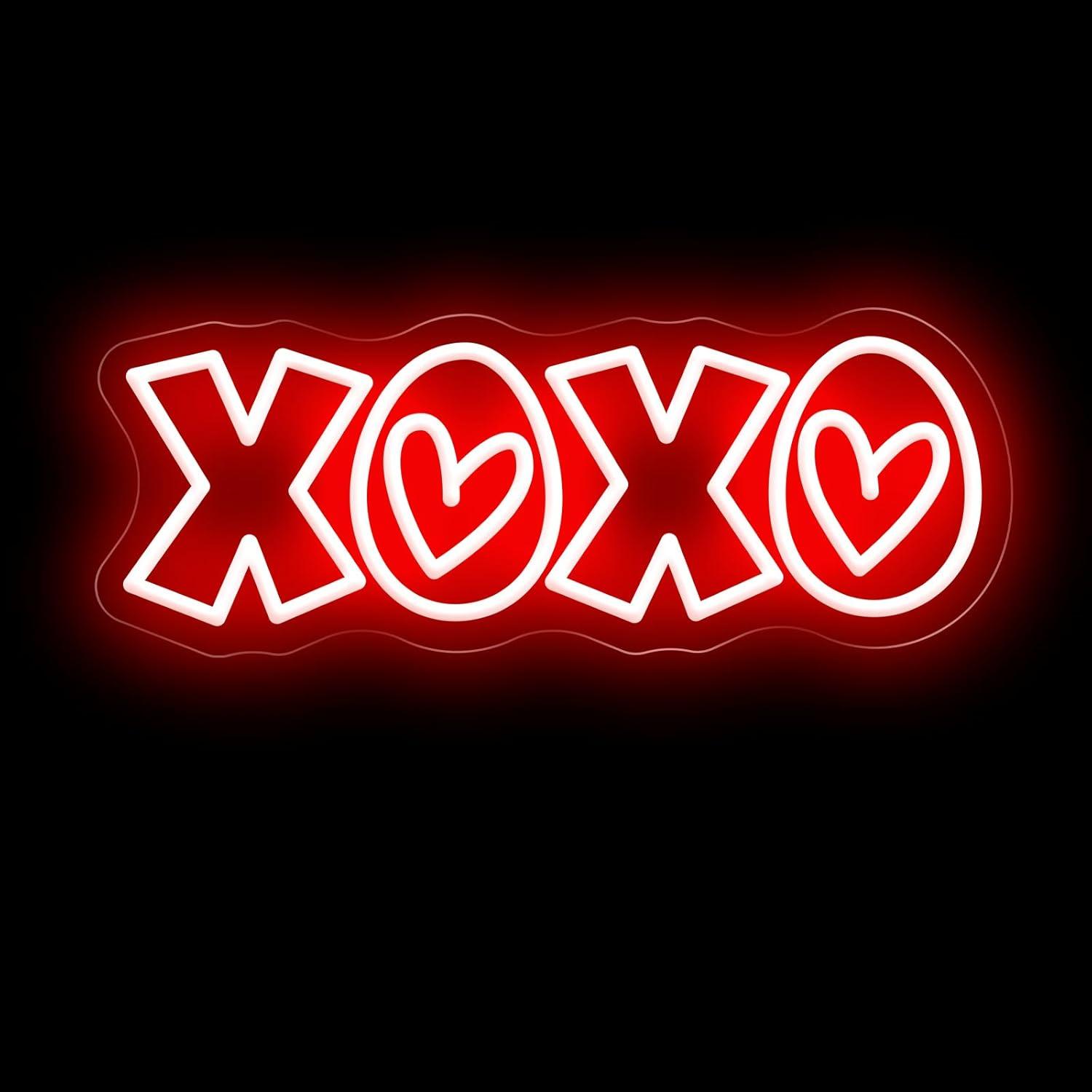 Lighting Decoration In Bedroom - XOXO Neon Sign USB Dimmable LED