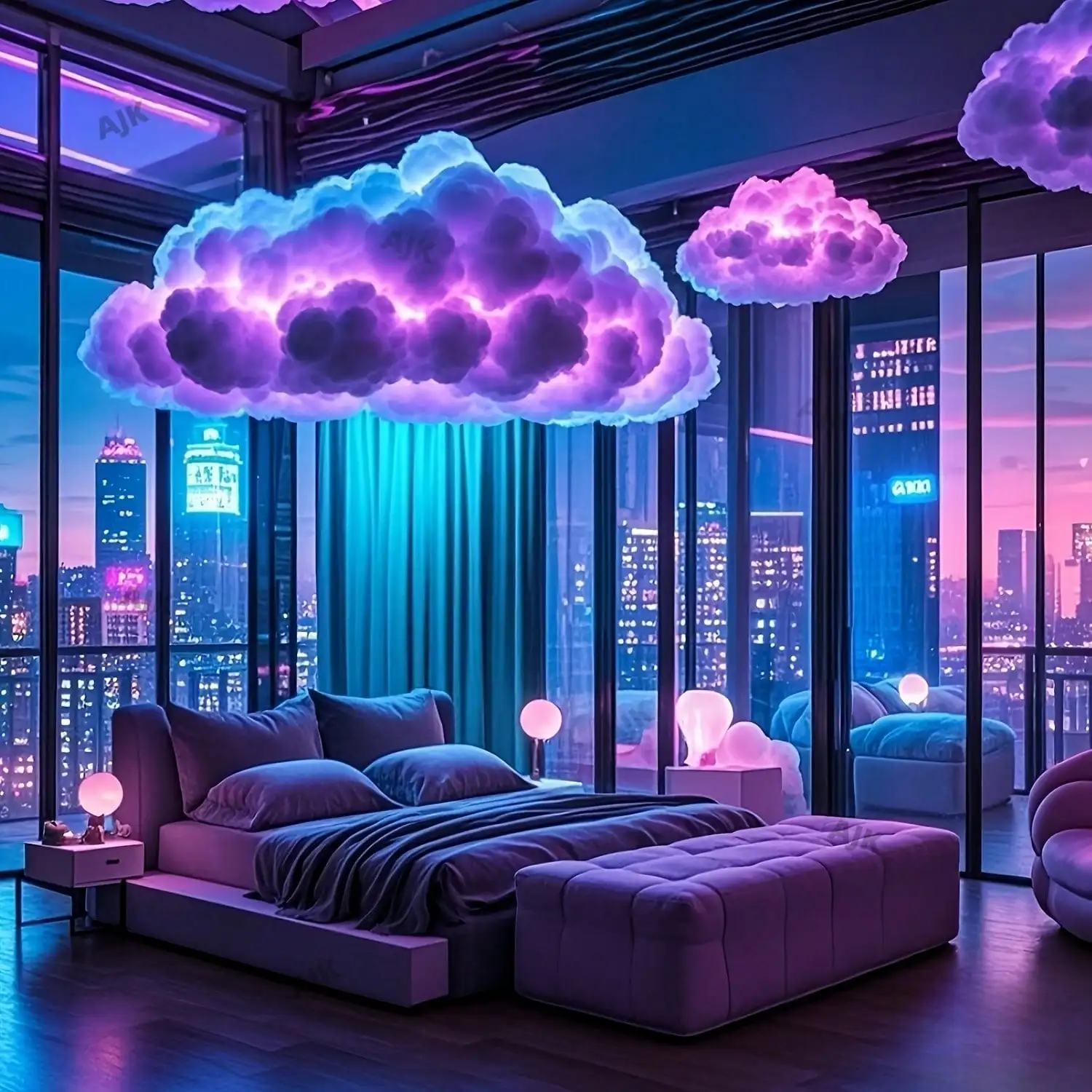Garage Lighting Decor - 3D Thundercloud LED Atmosphere Light -