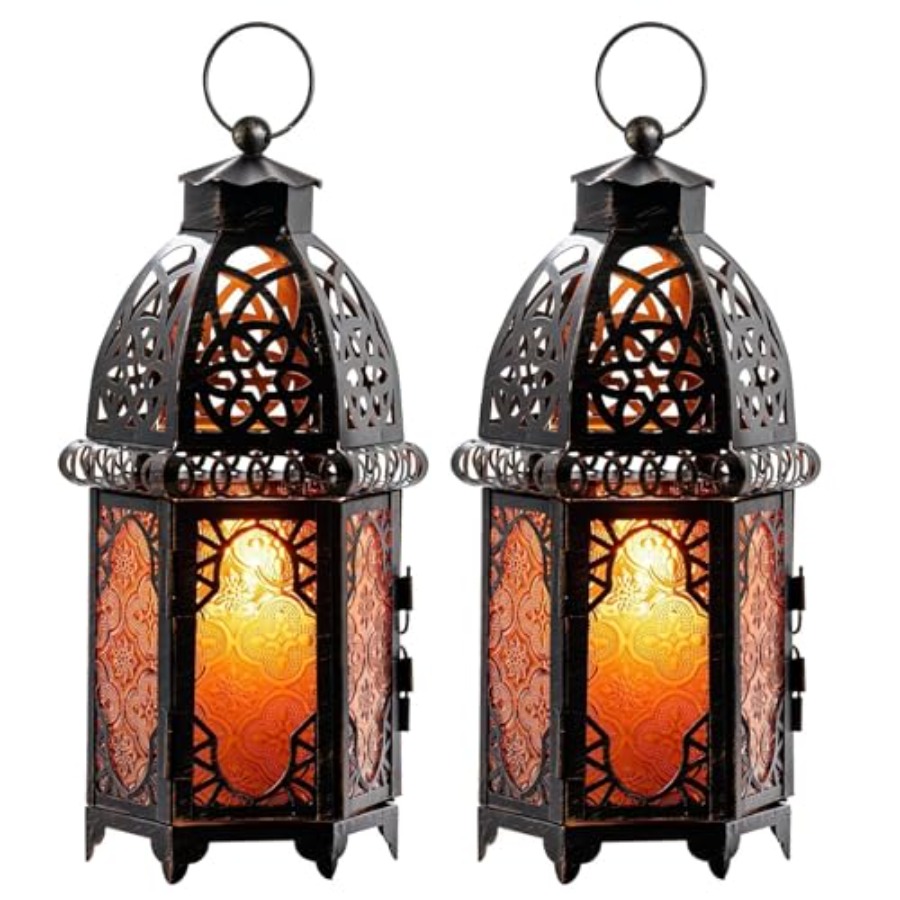 Candle Holder Set - Set of Vintage Decorative Moroccan Candle