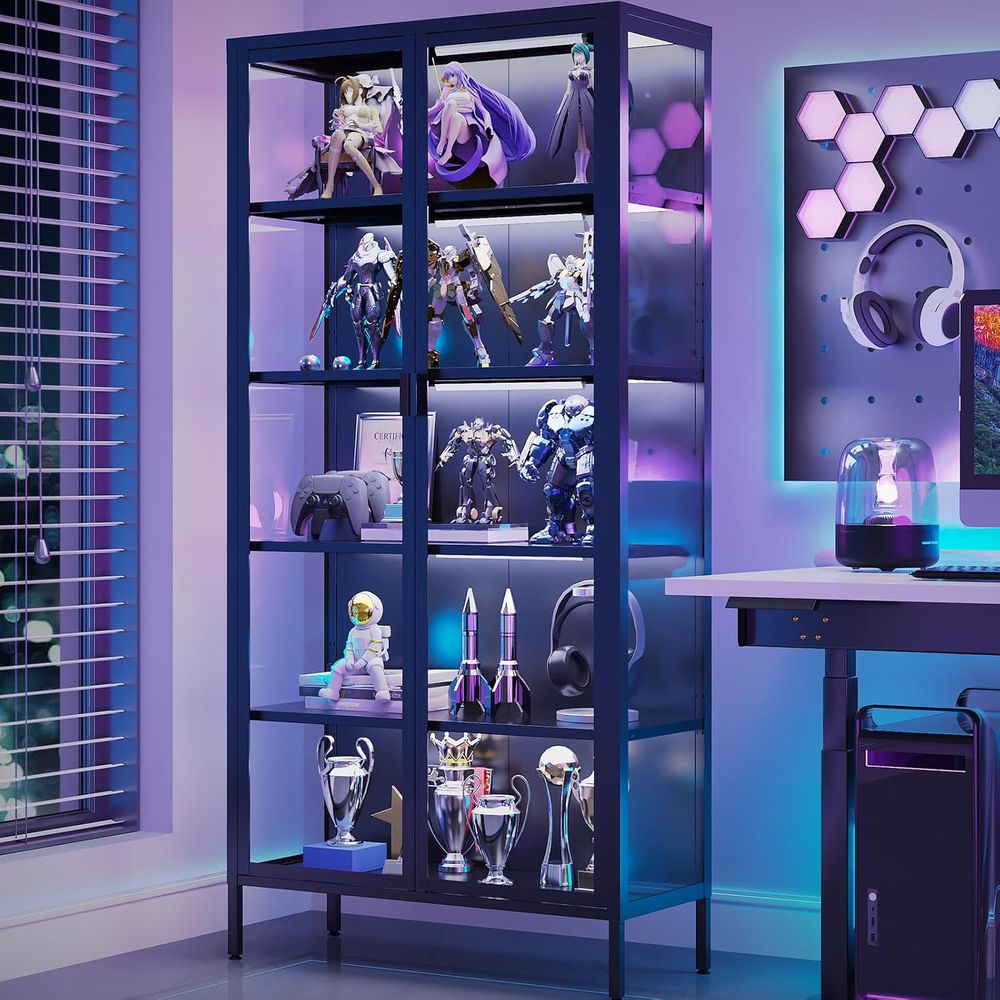 Lighting & Home Decor Studio Photos - 71 High Glass Curio Cabinet with