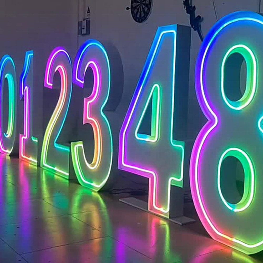 Neon Sign Custom Led - 2ft 3ft 4ft 0-9 A-Z Large