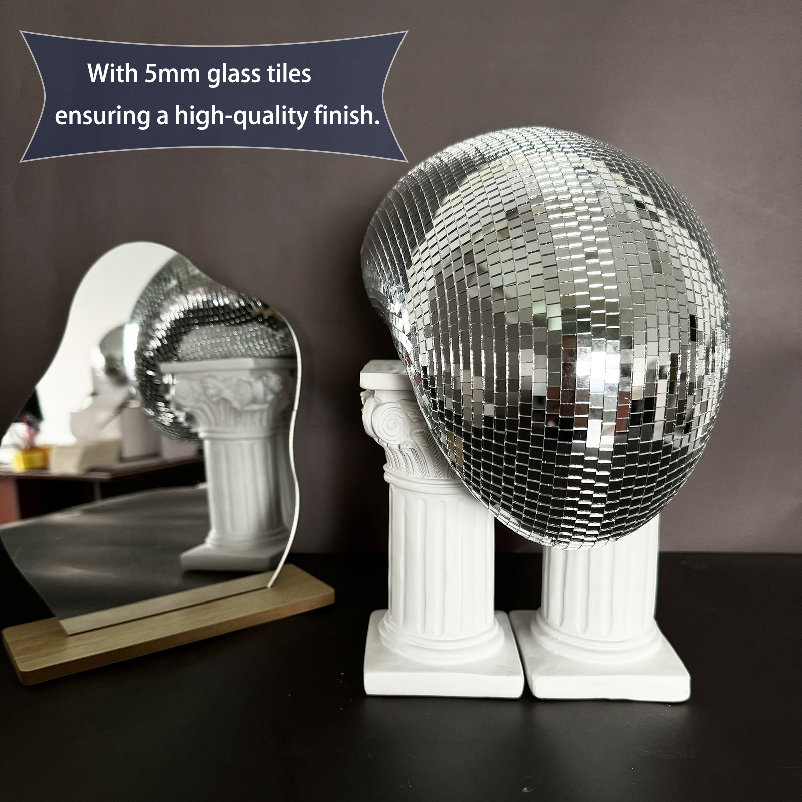 28cm Melted Disco Ball Mirror  - Disco Ball Mirror 리뷰 및 가격
