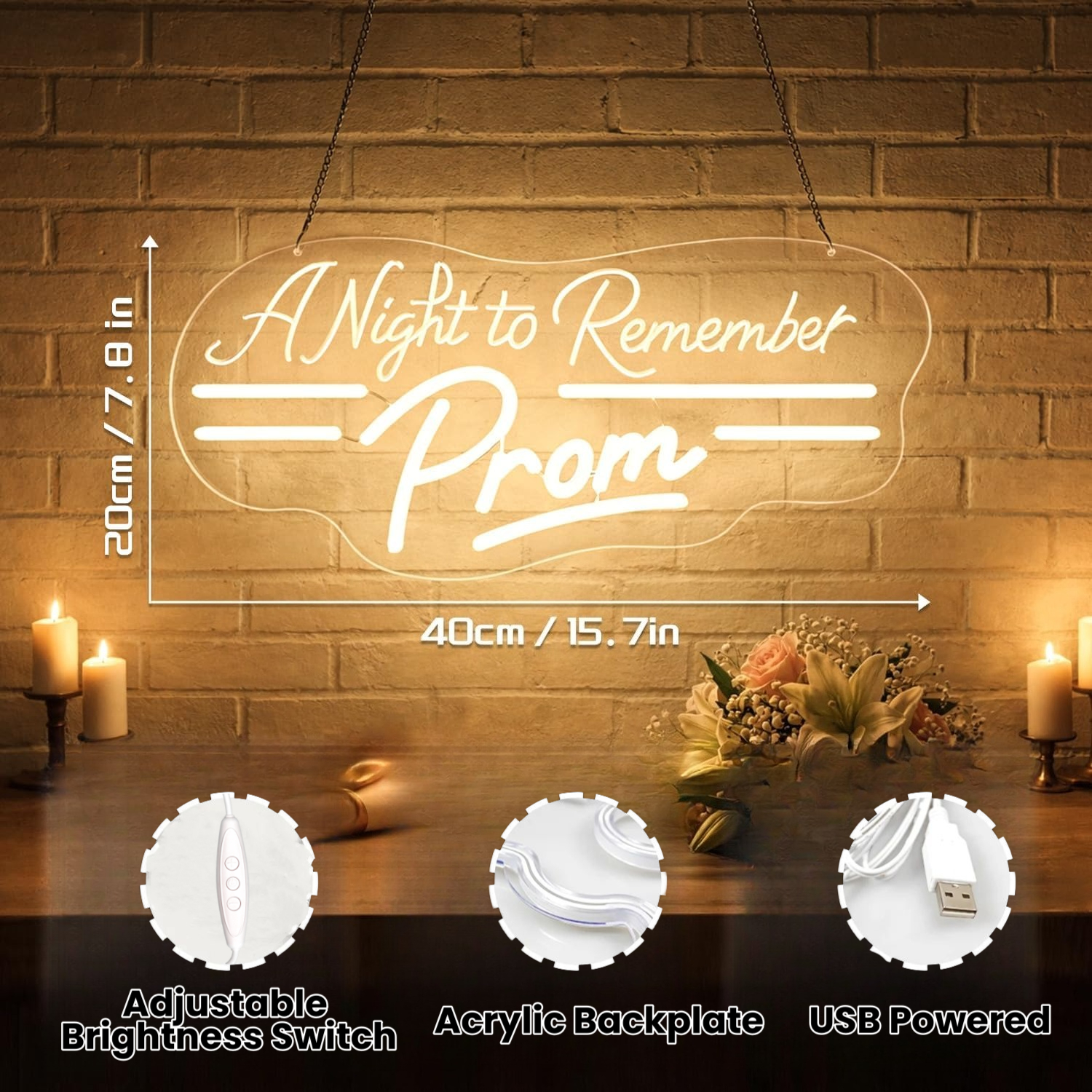 A Night To Remember Prom Neon  - Lighting Room Decor Photo 리뷰 및 가격