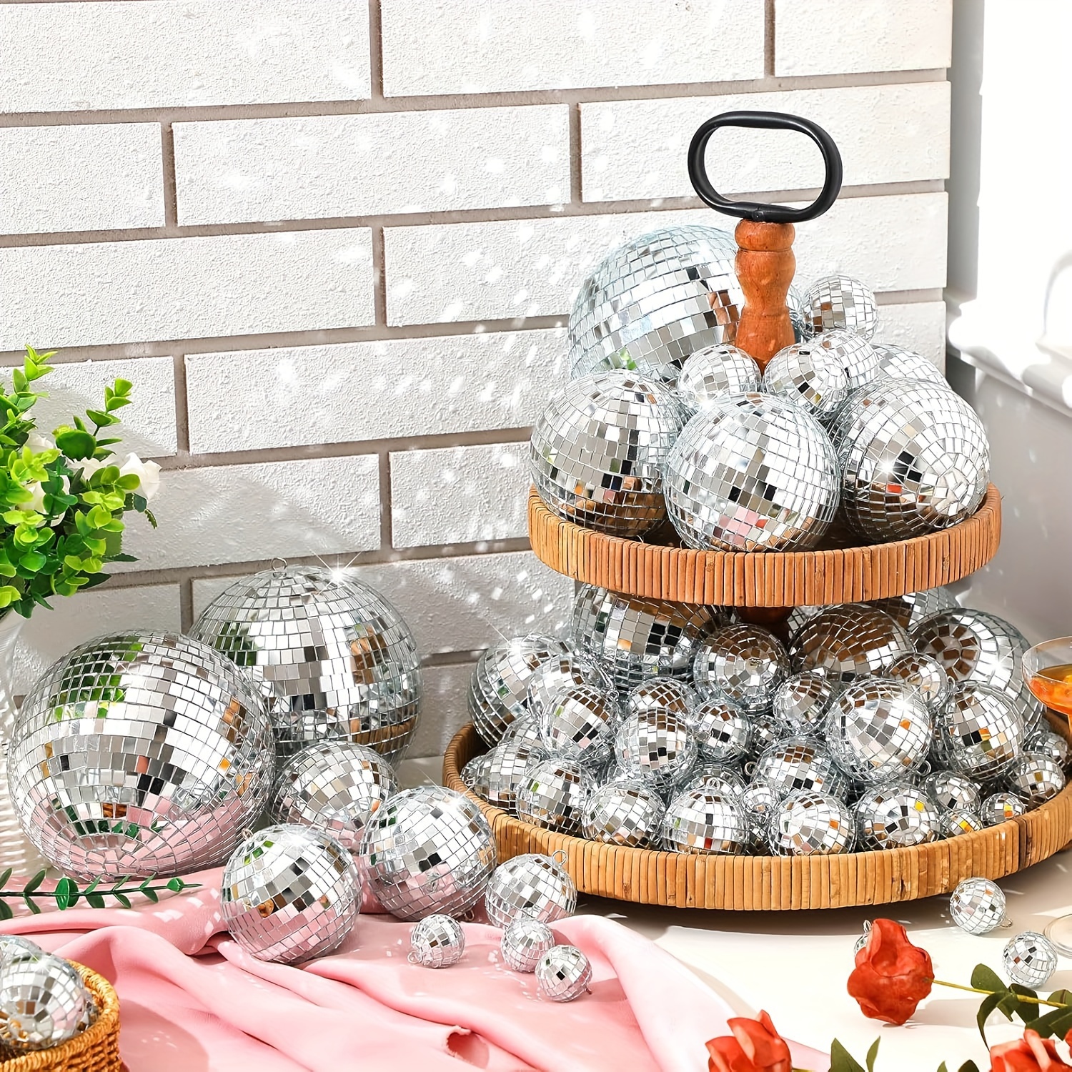 74pcs Disco Ball, Christmas De - Disco Ball Mirror 리뷰 및 가격