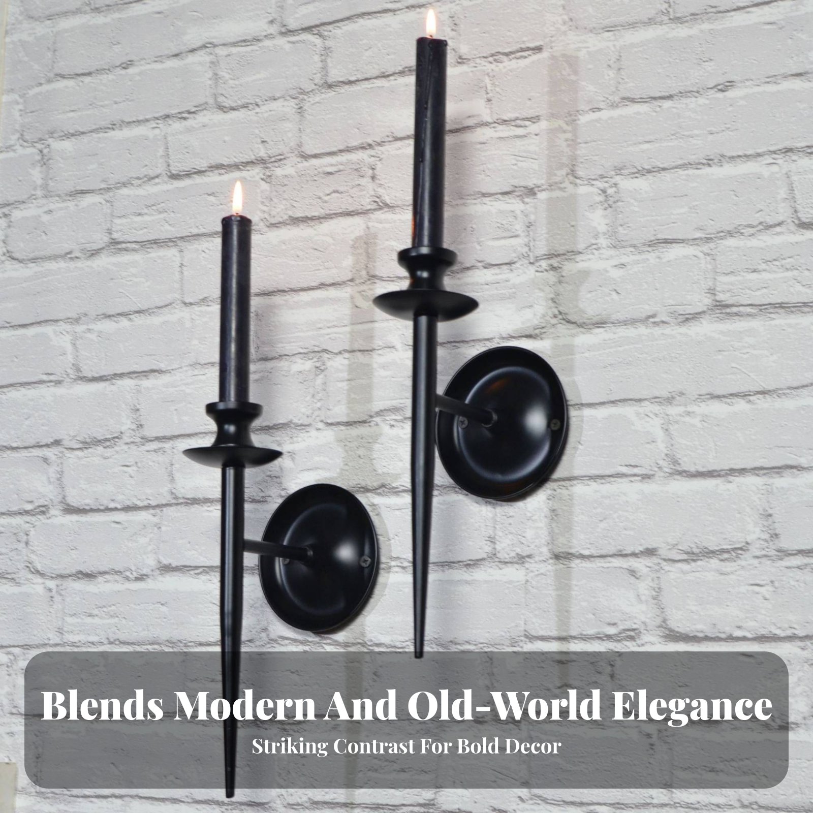 2 Pieces Wall Mounted Candle H - Candle Holder Set 리뷰 및 가격