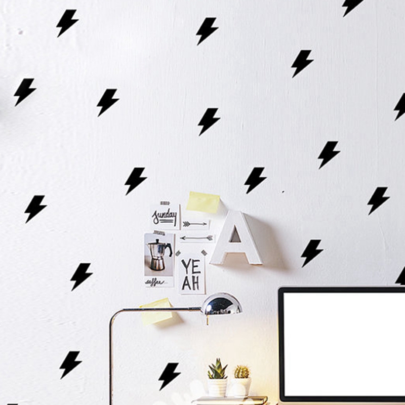 Tiny lightnings pattern wall d - Lighting Mcqueen Decor 리뷰 및 가격