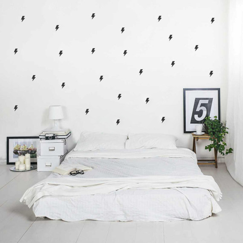 Tiny lightnings pattern wall d - Lighting Mcqueen Decor 리뷰 및 가격