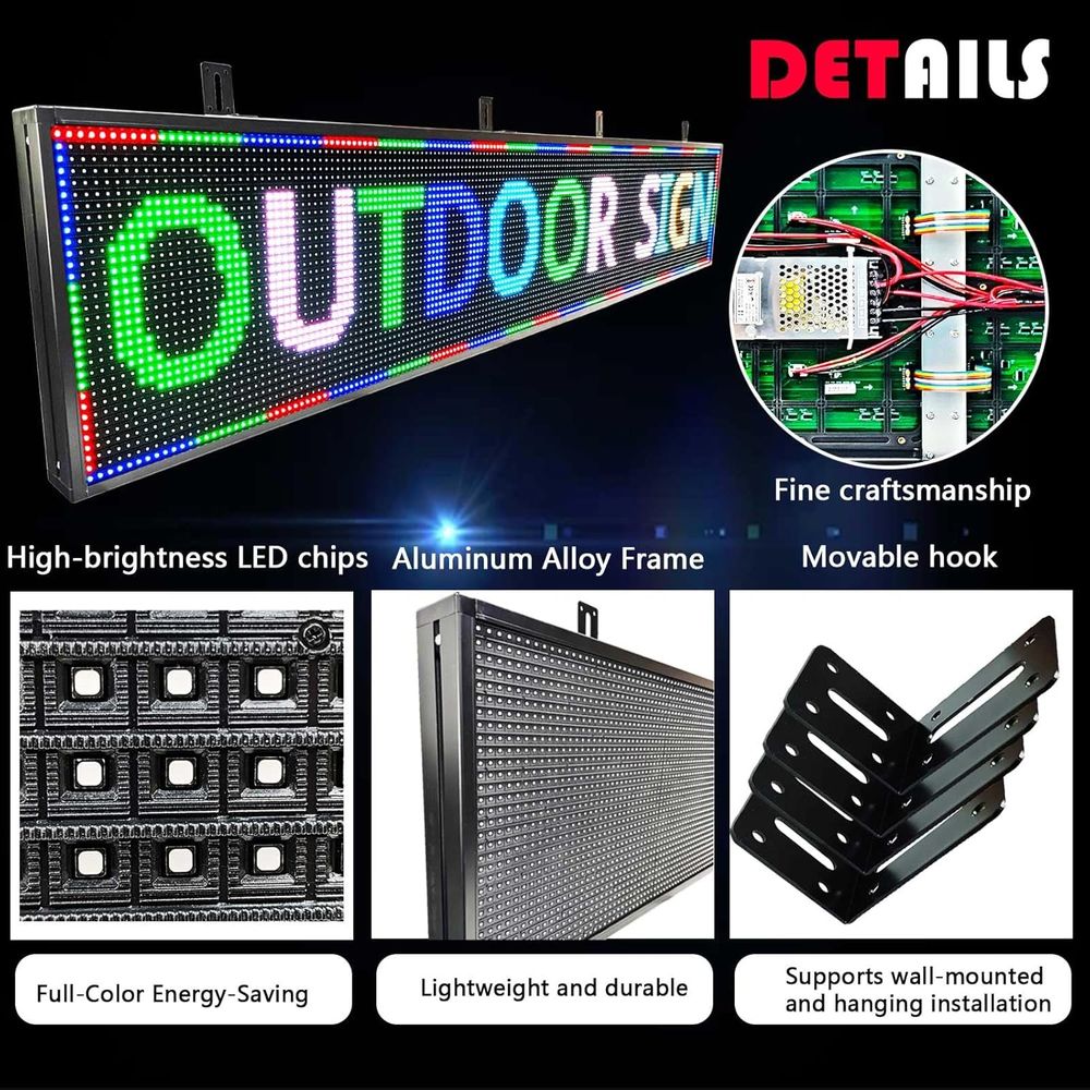 HS Outdoor Progmable Led Sign  - Neon Sign Custom Led 리뷰 및 가격