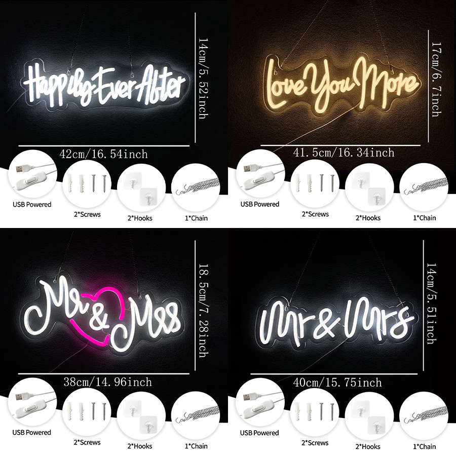 Love You More Neon Sign For Wa - Lighting Decor And More 리뷰 및 가격