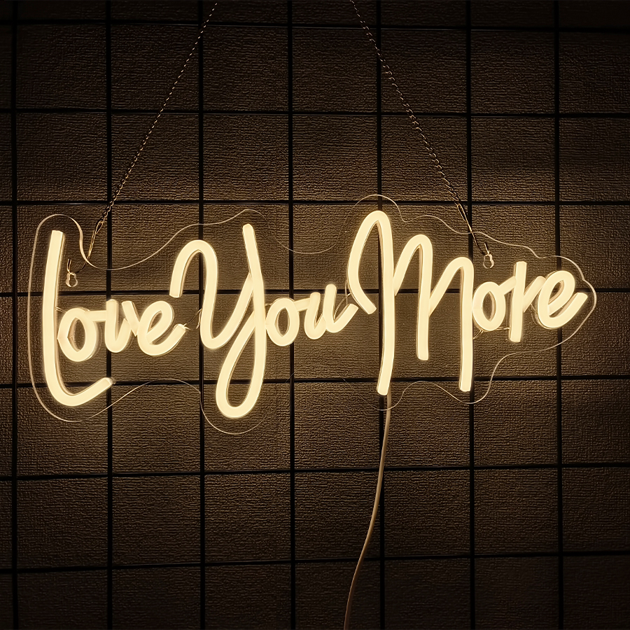 Love You More Neon Sign For Wa - Lighting Decor And More 리뷰 및 가격