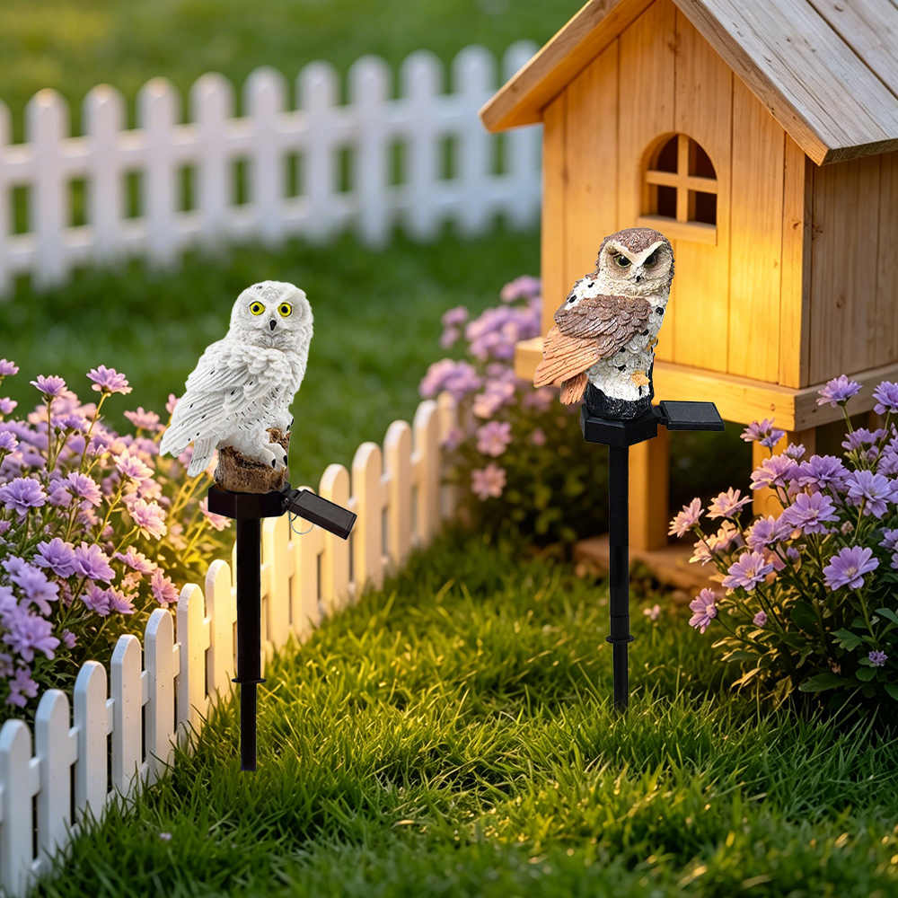 Owl Solar Light, Resin Owl Gro - Lighting Decoration Outdoor 리뷰 및 가격