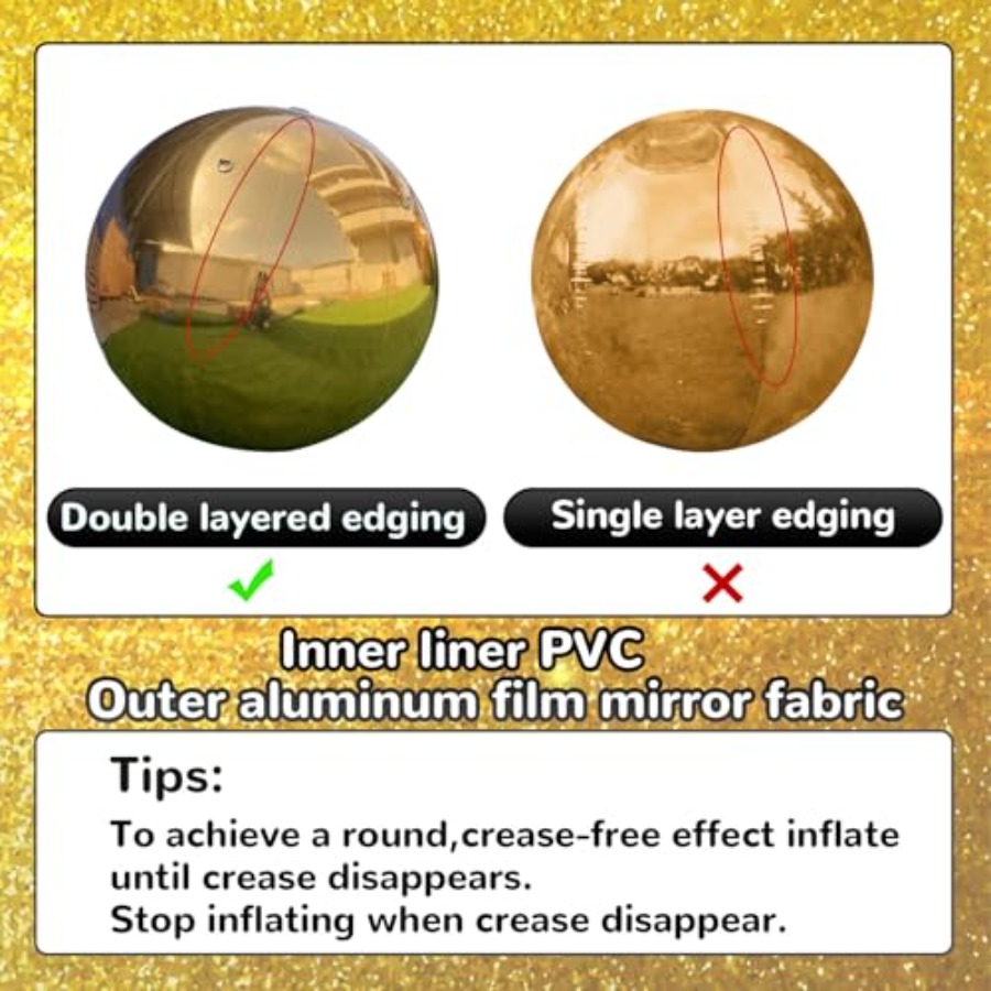 19.6in Inflatable Mirror Ball, - Disco Ball Mirror 리뷰 및 가격