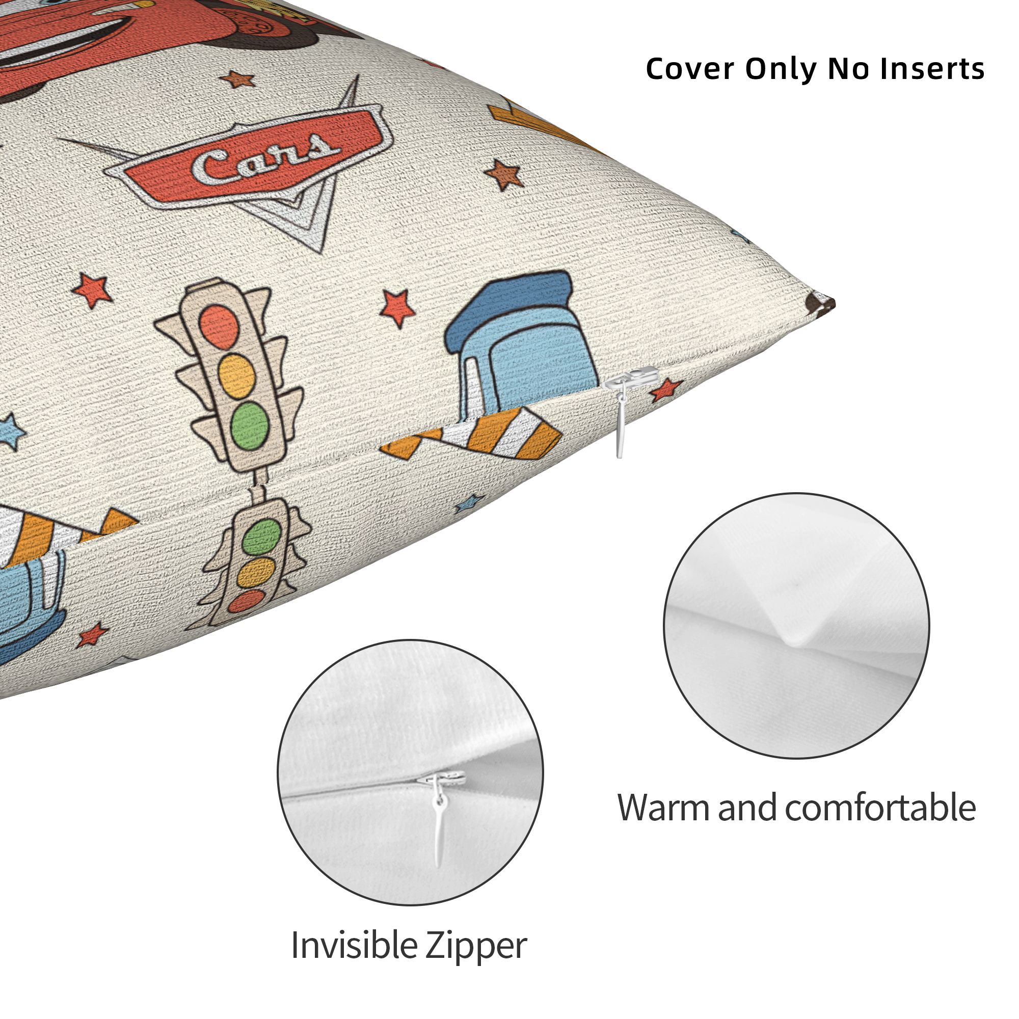 Pillow Cover Cars L-Lightning  - Lighting Mcqueen Decor 리뷰 및 가격
