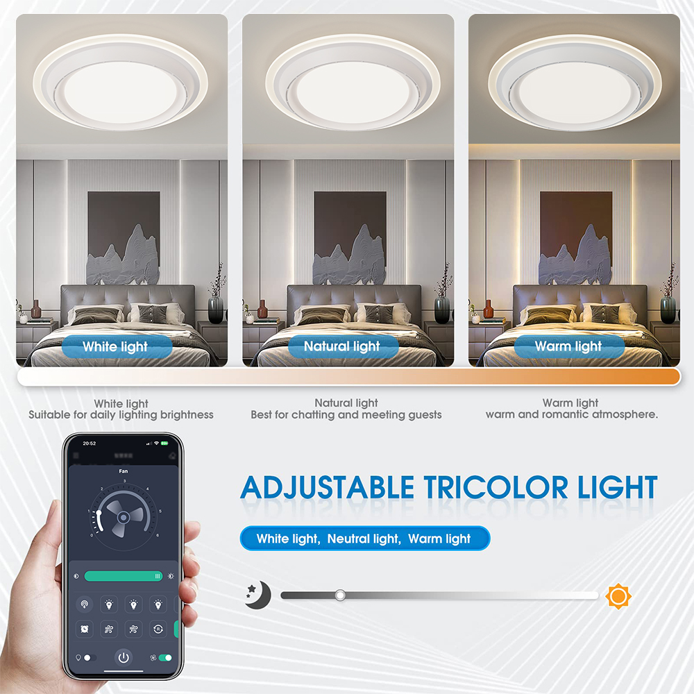 LED Ceiling Fan Lamp Home Ligh - Decor Lighting Ceiling Fans 리뷰 및 가격