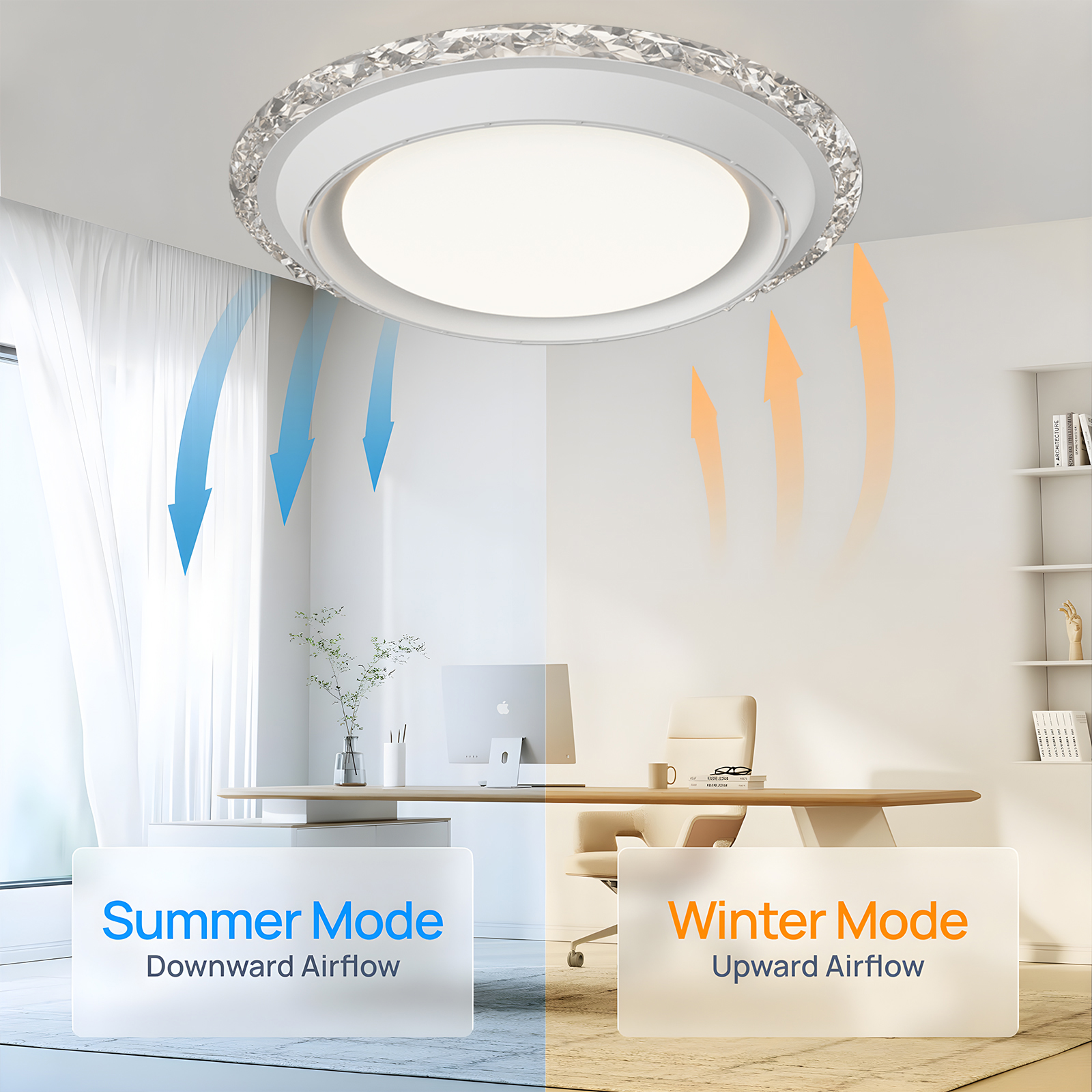 LED Ceiling Fan Lamp Home Ligh - Decor Lighting Ceiling Fans 리뷰 및 가격