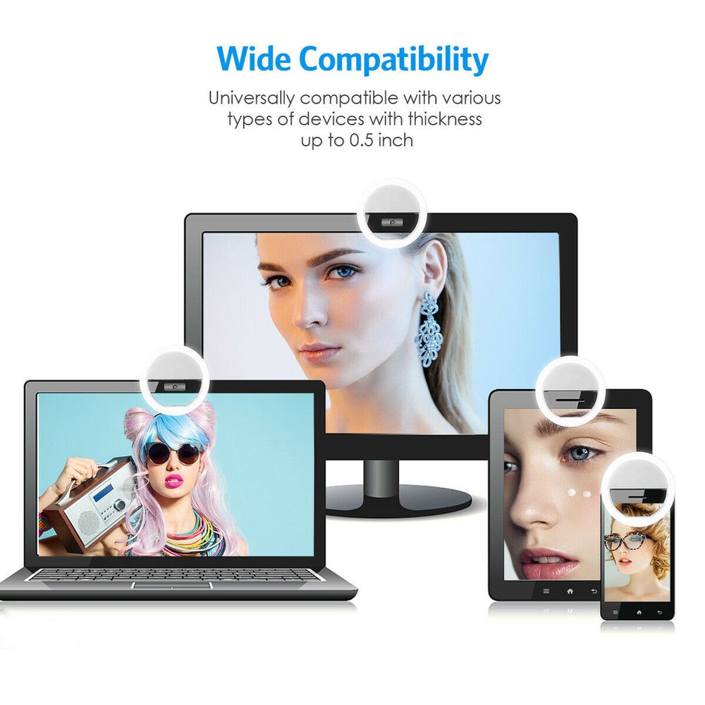 USB Rechargeable LED Selfie Ri - Lighting Gallery 리뷰 및 가격