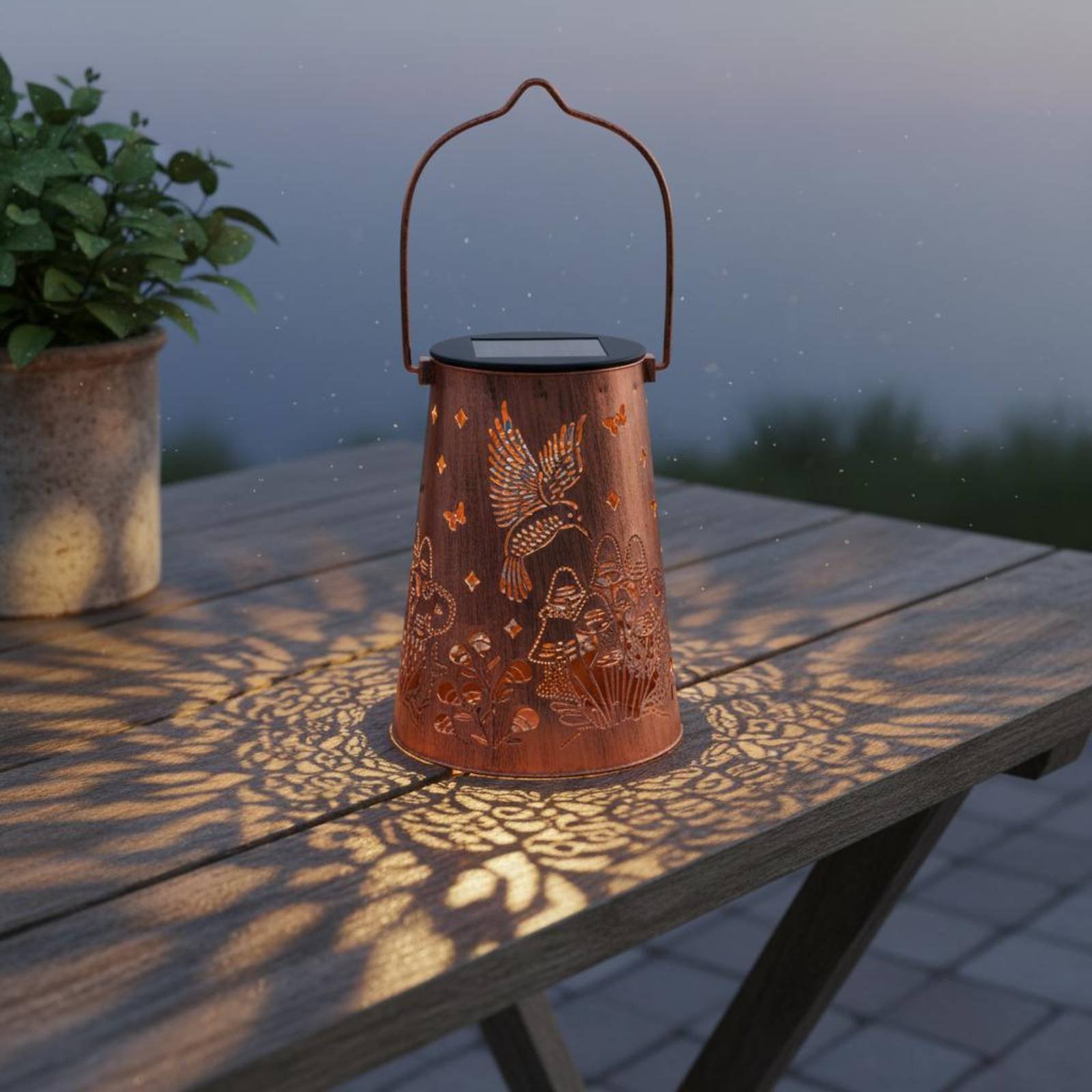 Floral Garden Lantern Pattern  - Lighting Decoration Outdoor 리뷰 및 가격