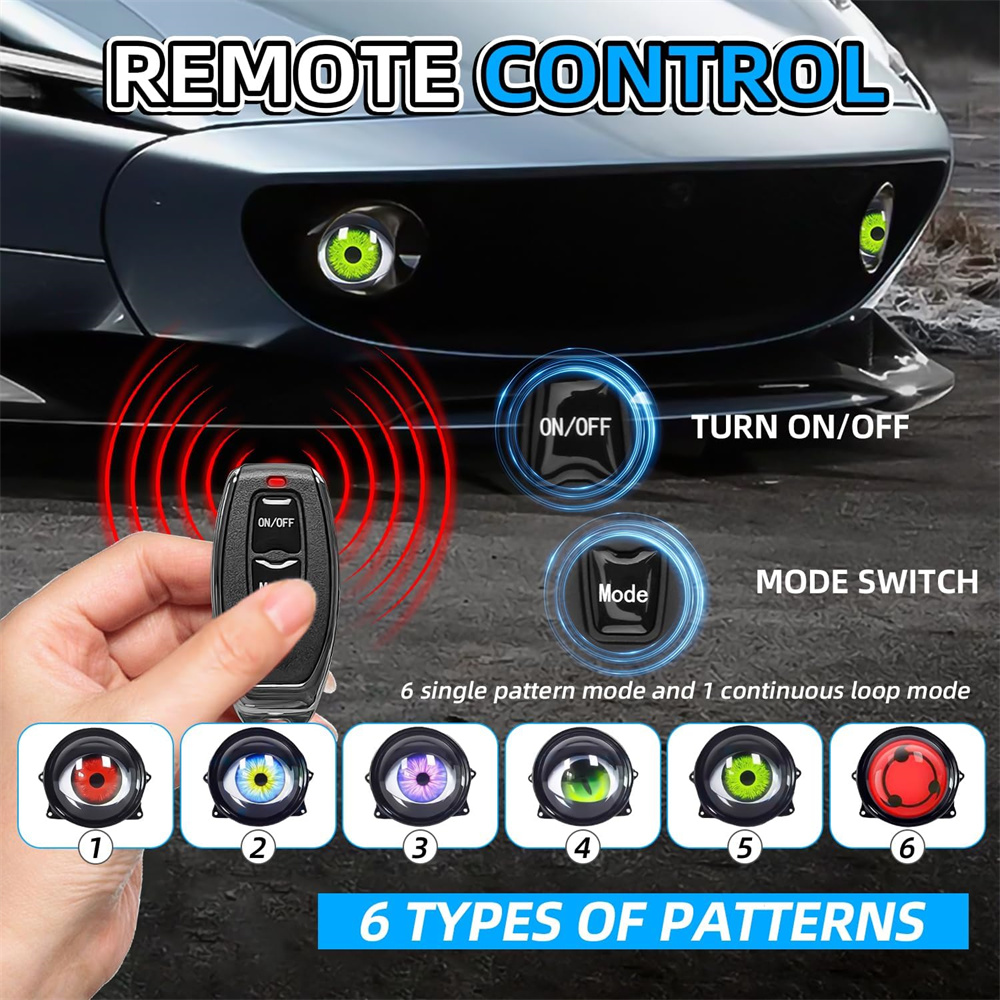  6-Mode Led Dynamic Devil Eye - Led Lighting Decor 리뷰 및 가격