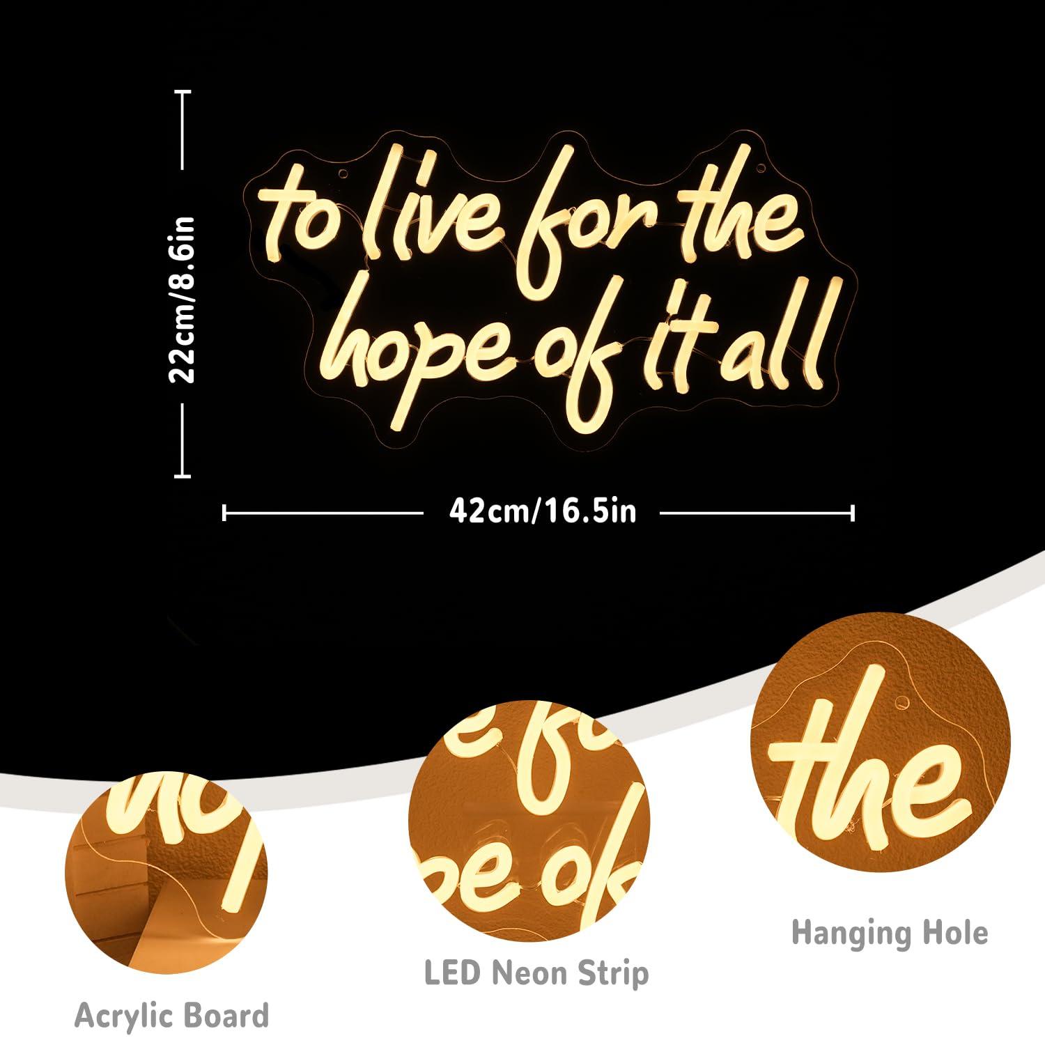 To Live For The Hope Of It All - Lighting Decoration In Bedroom 리뷰 및 가격