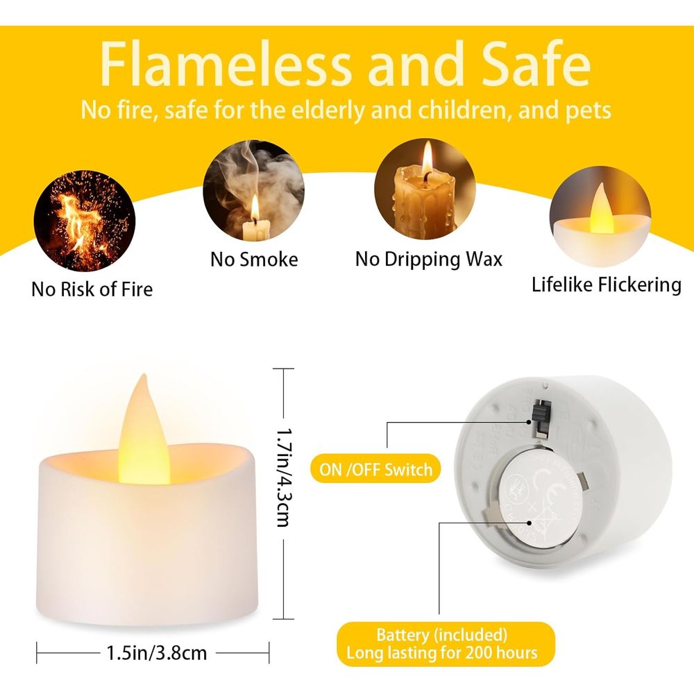 Battery-Powered LED Tealight C - Decor Lighting Pack 리뷰 및 가격