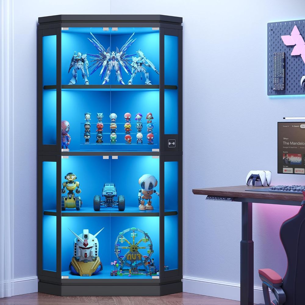 67 Tall 4-Tier Glass Display C - Lighting & Home Decor Studio Photos 리뷰 및 가격