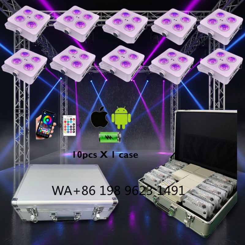 4X18W RGBWA+UV 6IN1 Mini Wirel - Lighting Decoration For Wedding 리뷰 및 가격