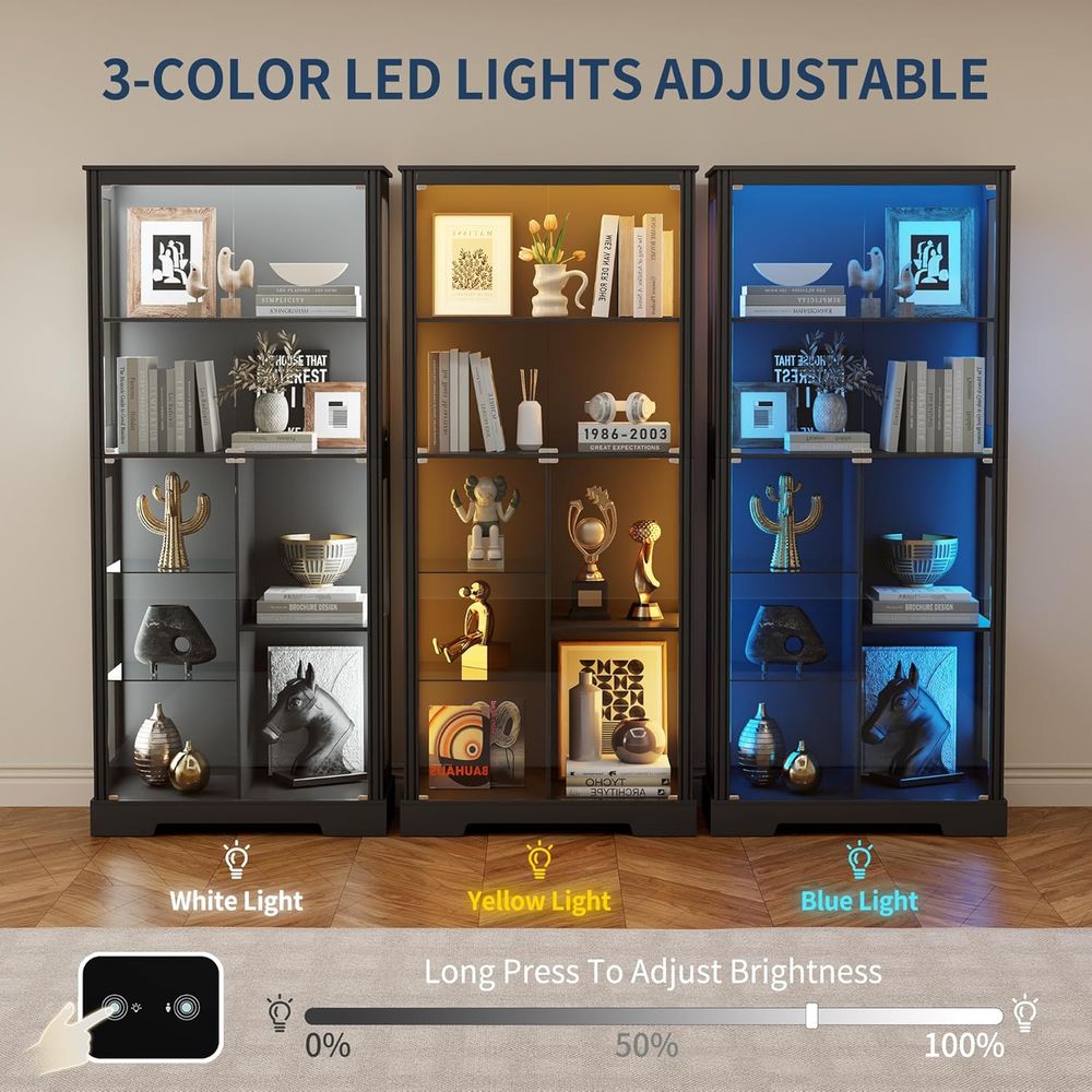 5-Tier 71 Display Cabinet with - Lighting & Home Decor Studio Photos 리뷰 및 가격