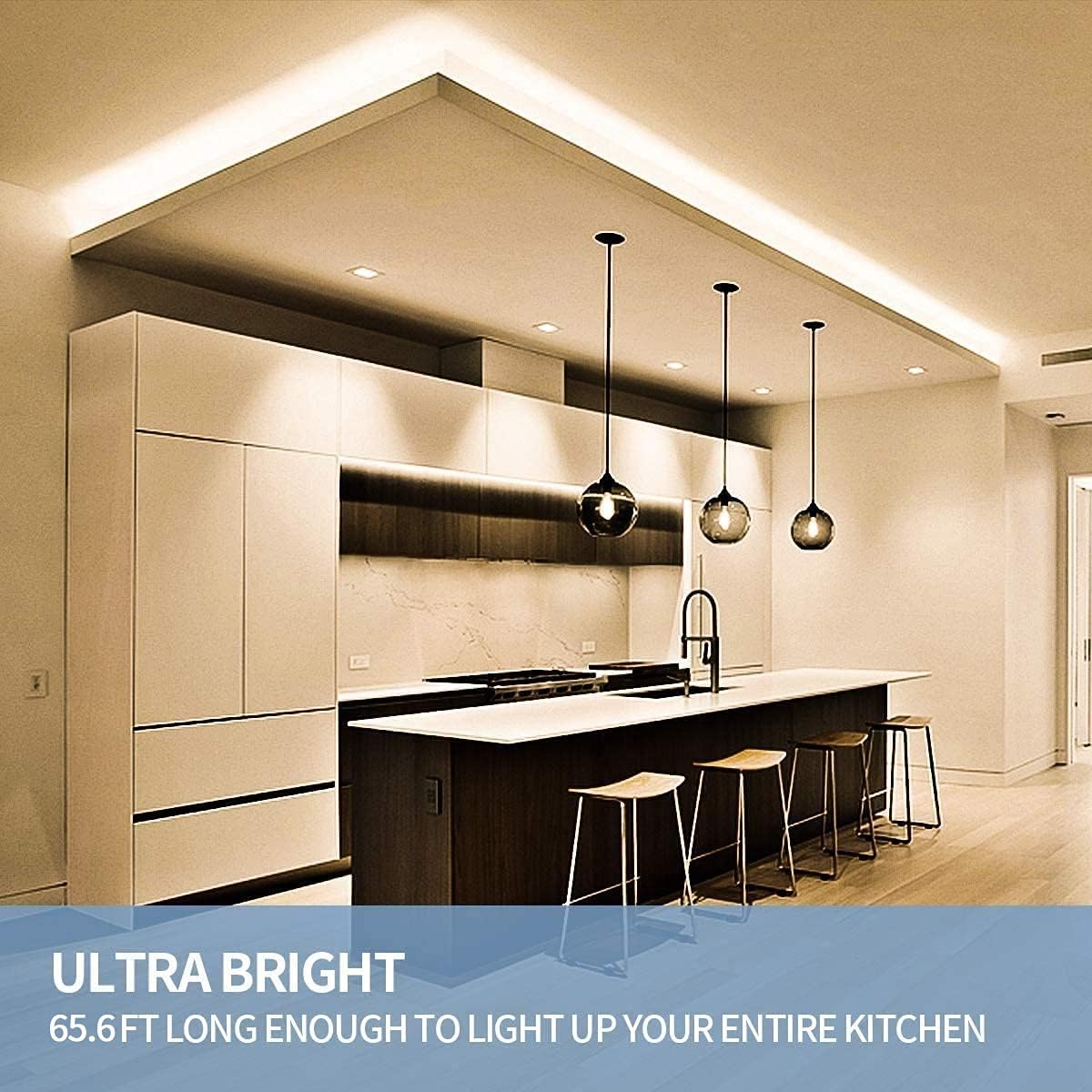 65.6ft Warm White Dimmable LED - Led Lighting Decor 리뷰 및 가격