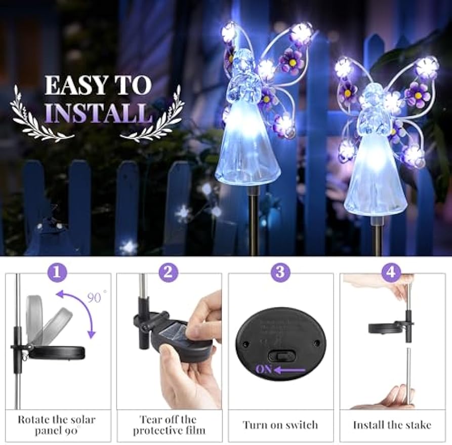 Solar Angel Garden Stake Light - Decor Lighting Pack 리뷰 및 가격