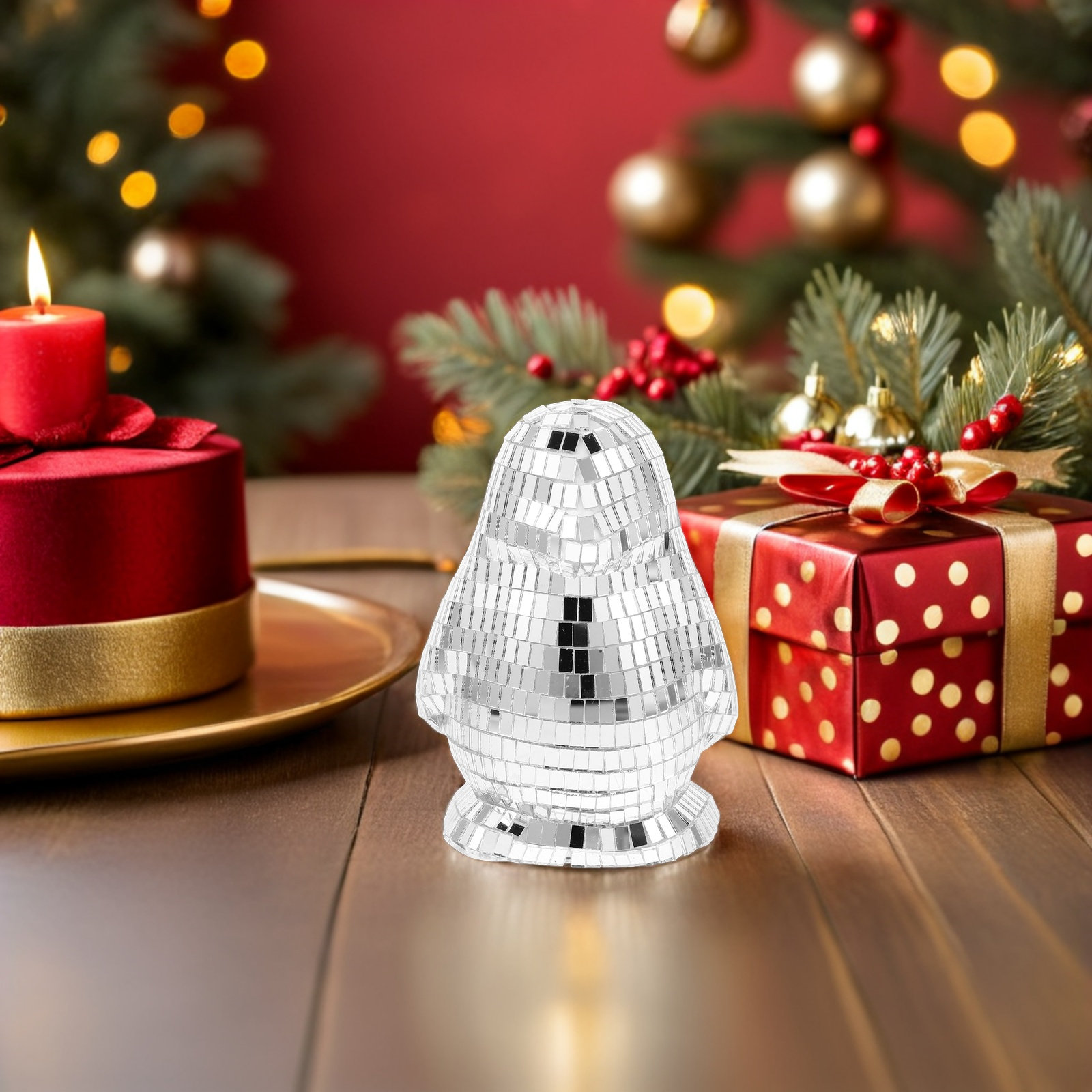 3Pcs Penguin Disco Ball Decora - Disco Ball Mirror 리뷰 및 가격