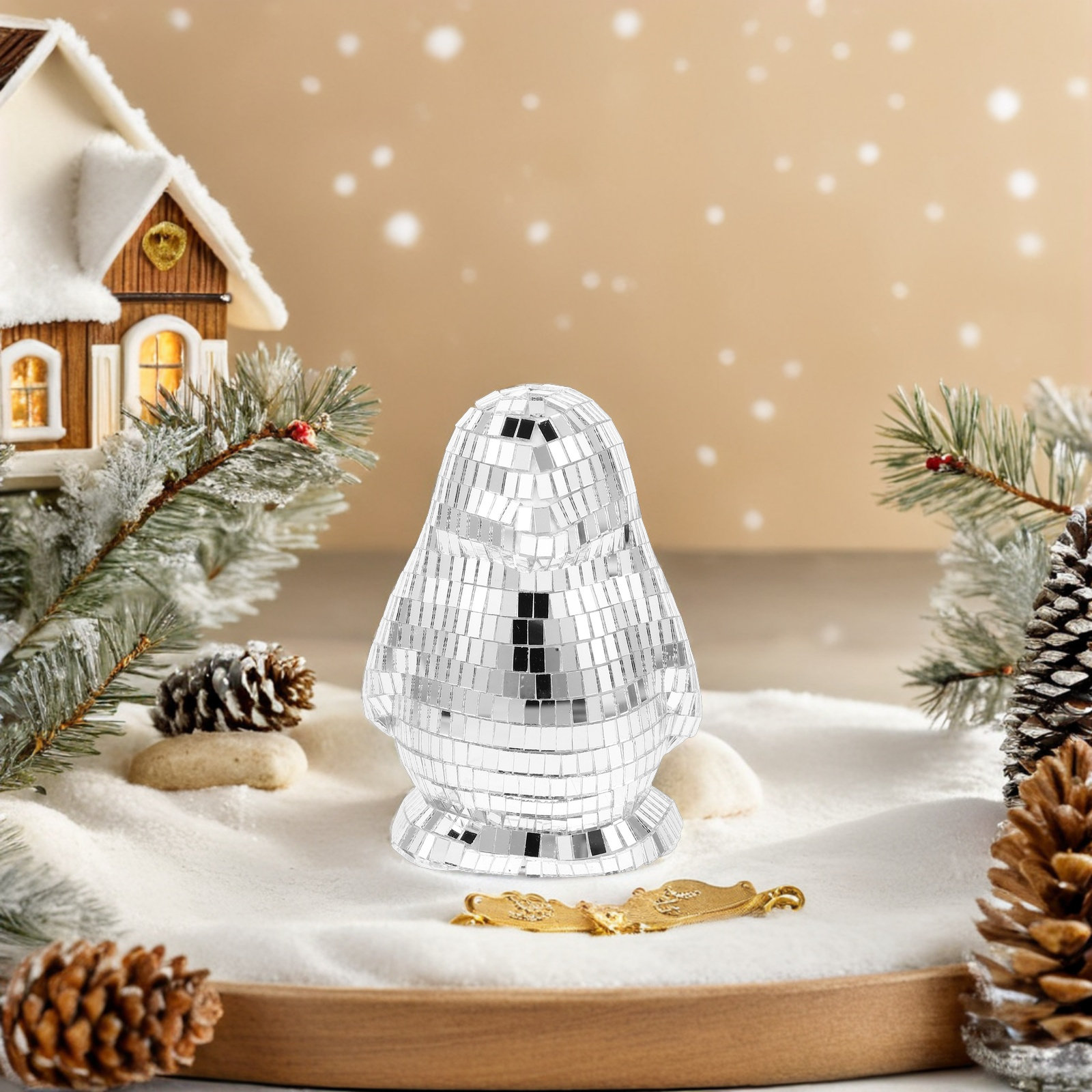 3Pcs Penguin Disco Ball Decora - Disco Ball Mirror 리뷰 및 가격
