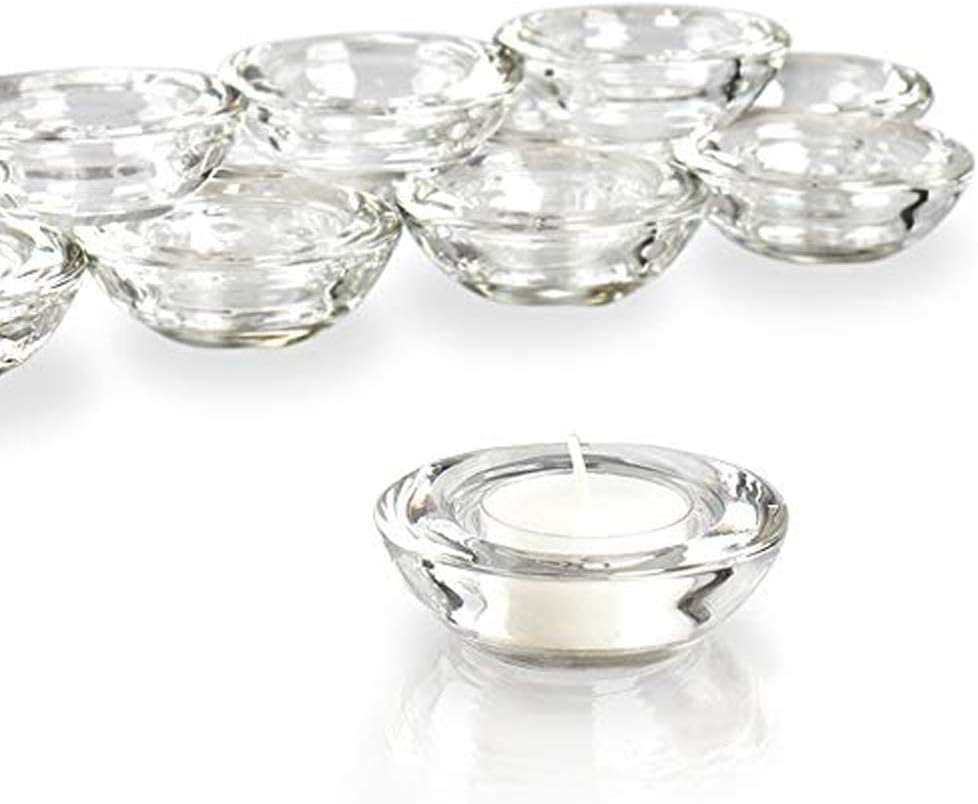 Set of 24 Clear Tealight Candl - Candle Holder Set 리뷰 및 가격