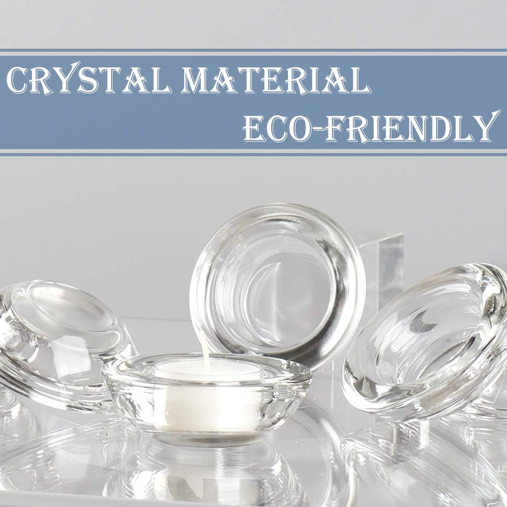 Set of 24 Clear Tealight Candl - Candle Holder Set 리뷰 및 가격