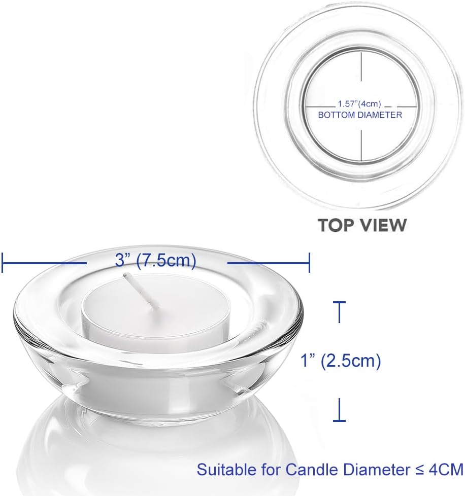 Set of 24 Clear Tealight Candl - Candle Holder Set 리뷰 및 가격