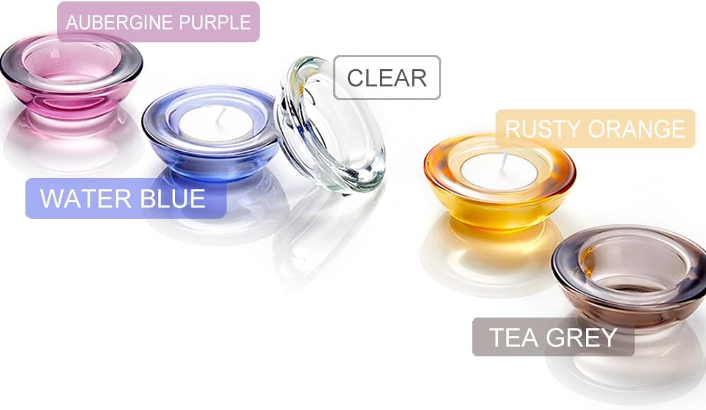 Set of 24 Clear Tealight Candl - Candle Holder Set 리뷰 및 가격