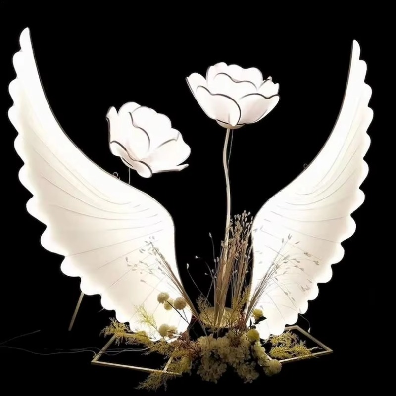 Glowing Angel Wings Light Prop - Lighting Decoration For Wedding 리뷰 및 가격